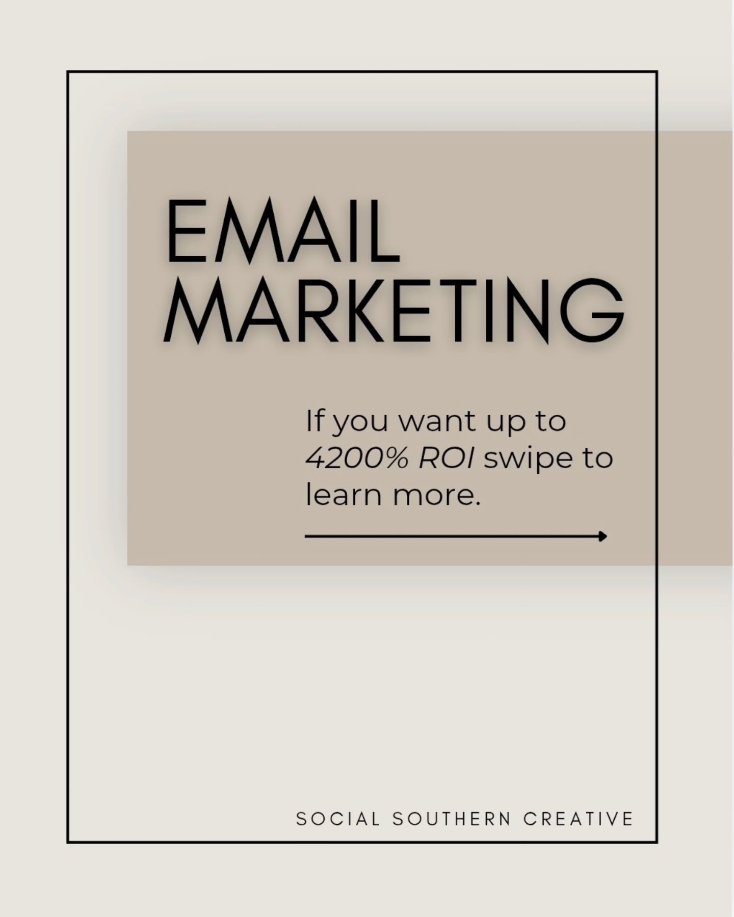 Talking about email marketing usually gets us the most eye rolls. People always say, "I never read those emails, so why would anyone read one from me?" And truthfully, they're partially right. A lot of people delete sales emails, until they need your service, then suddenly they're searching their inbox, clicking your email, visiting your website, and becoming one of the hottest leads you can find.
The goal of email marketing isn't to get everyone to buy today, It's to stay visible until they're ready.
With an average ROI of 4,200%, email marketing remains one of the most effective marketing tools available. That means for every $1 spent, businesses can earn an average of $42 in return.
And if that statistic isn’t enough to get you excited, here are a couple more:
99% of consumers check their email every day
Email marketing influences purchasing decisions for nearly 60% of consumers
About 50% of consumers purchase something from a marketing email at least once a month
Since it consistently ranks among the highest-ROI marketing strategies, we thought it was the perfect way to wrap up this series with a practical guide to email marketing, and will be sharing tips and tricks on how to be successful throughout the week.
And two quick tips to get you started:
Personalized emails deliver 6 × higher transaction rates and are 6 times more likely to drive conversions. AKA segment your audience!
Tuesdays and Thursdays tend to yield the highest open and click-through rates
Start now and you will see results by the end of this year!
And make sure to save this post so you know where to start!
#EmailMarketing #MarketingYourBusiness #MarketingStrategy #HowToGuide #ForBusinessOwners