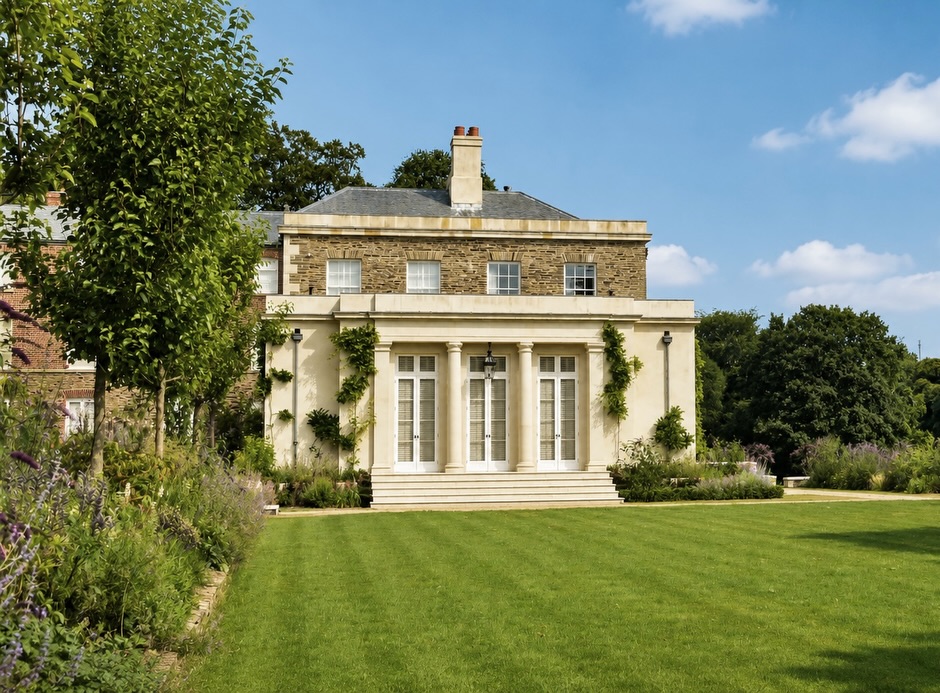 Few places are better suited to a summer’s day than the Cornish countryside.
Set within a large country estate in Cornwall, this project involved the complete transformation of a distinguished Grade II Listed manor house, including a classically inspired extension, the refurbishment and repurposing of extensive outbuildings, and the restoration of the surrounding parkland. Located close to designated Ancient Woodland, the scheme carefully balanced heritage preservation with the needs of modern living.
BLDA secured all required planning and Listed Building consents, ensuring the estate’s historic character was preserved while enhancing its architectural presence and environmental setting.