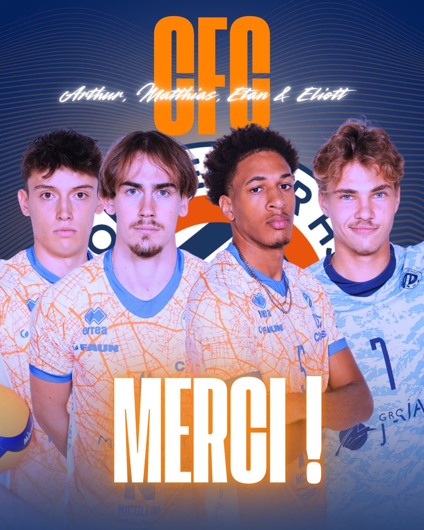 🔸MERCI LES GARS🔹
Chacun sa route, chacun son chemin 😉
Arthur, Matthias, Etan & Eliott prennent leur envol après plusieurs saisons au club au sein du centre de formation du @montpellier_castelnau_volley et de la Team Pro.
🙏🏼 pour ces années, 👏 pour votre engagement et votre implication dans ce double projet (carrière et études).
Bonne route à vous 4!
À très vite sur les terrains 🧡💙
#volleyball #formation #player #merci #mhscvb