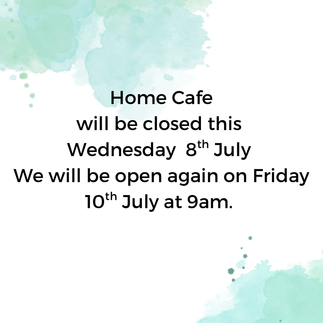 We will be closed tomorrow 8th July back open on Friday 10th July
See you then!