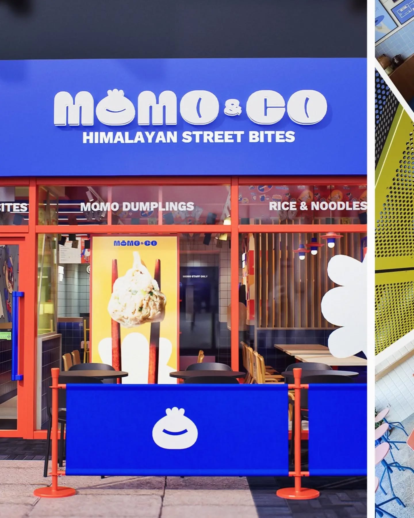 @momoandco.eats design showcase - Post 1 of 3.
We recently had the pleasure of taking MoMo&Co's vibrant & unique branding into their brand new restaurant site in Bexleyheath.
Using their bright colours & fun brand elements - we created an eye catching scheme that encapsulates everything MoMo&Co is about.
Keep your eye out for the full design!
#interior
#design
#mood
#process
#restaurant