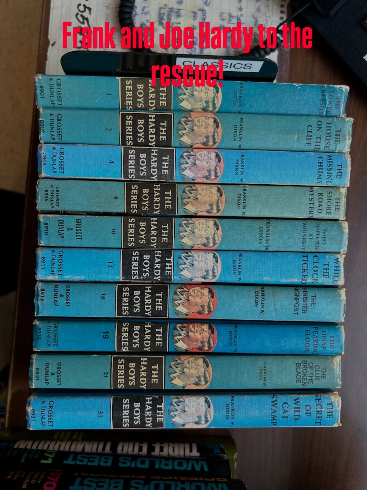 Vintage Hardy Boys books $2 each.#friendsofthecamarillolibrary #hardyboysbooks #camarillolibrary #read #donate