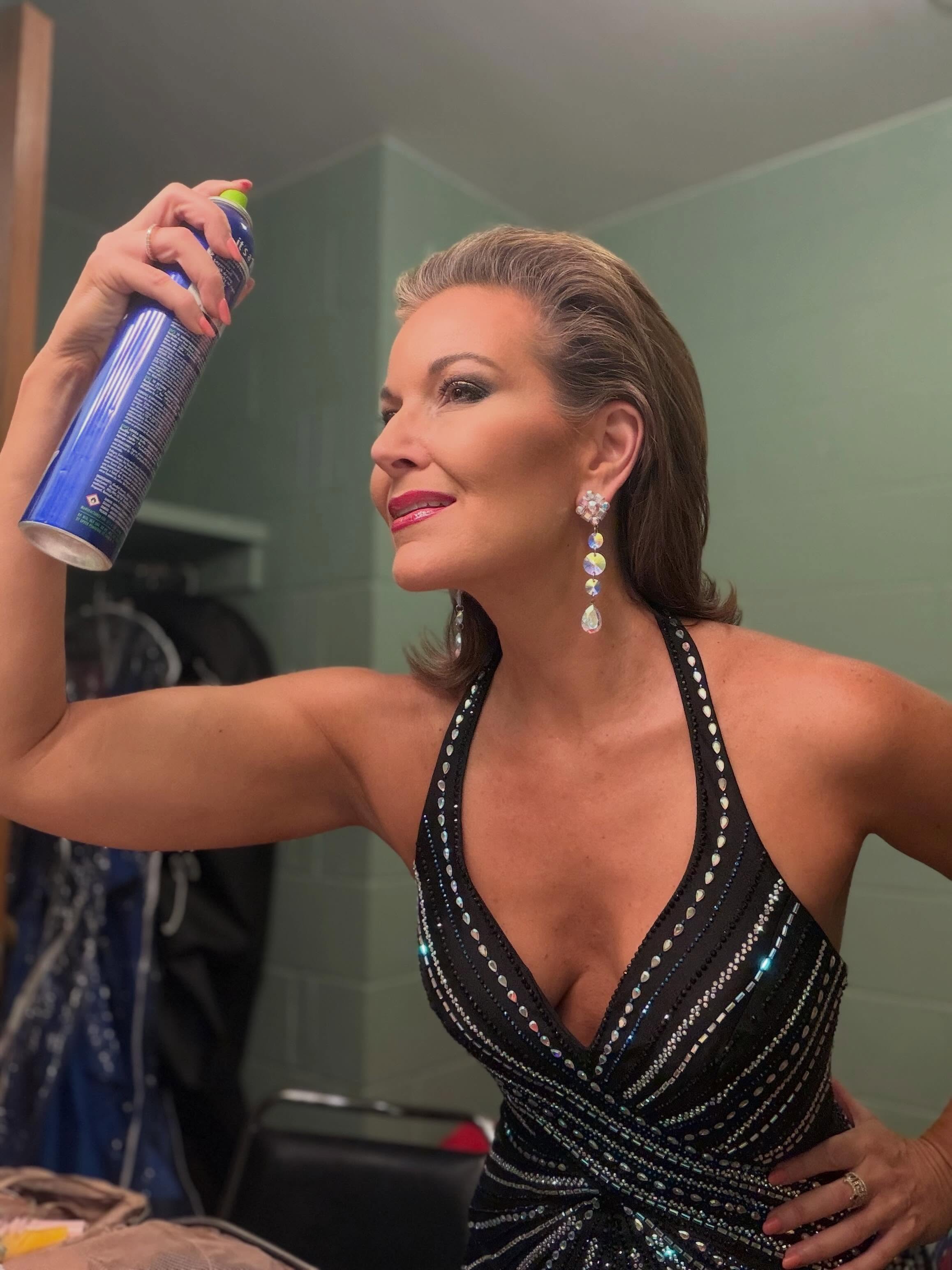 Lights, camera…action! It’s showtime…first night of prelims for Miss North Carolina! Arrived in from Miss Utah at 2 am Monday morning… in the car by 6pm to drive to Miss NC for rehearsals on Tuesday for prelims today. Wouldn’t change a thing…even if the lights did go out half way through the first show! We will resume tomorrow but I wanted to give props to this amazing gown from @shopmckenziejades by @ashleylauren 💜 The life of an emcee means you have to be ready for anything and everything! Sparkle on my ladies! #missnorthcarolina #ashleylauren #emceelife #missamerica