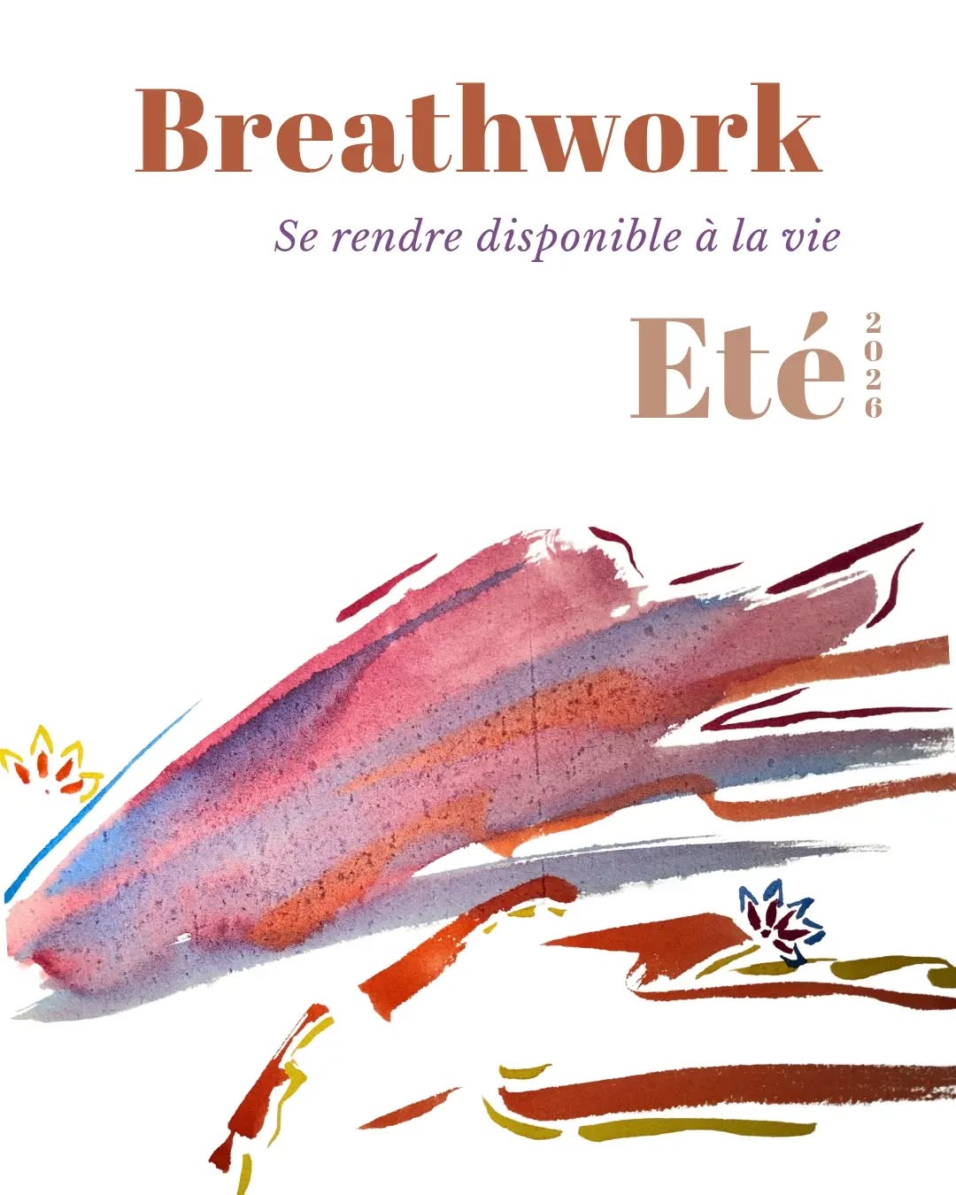 AGENDA Breathwork - Juillet 2026
🦌Urcuit — dans mon jardin forêt
- Samedi 4 juillet à 9h30
- Dimanche 5 juillet à 17h30
- Samedi 18 juillet à 9h30
- Dimanche 19 juillet à 17h30
🌊 Tarnos — Plage du Métro
- Mercredi 8 juillet à 19h
- Mercredi 15 juillet à 19h
Durée 1h45
Tarif : 40 € — Offre duo : 30 €/personne
💌 Inscription par message
Il n'y a volontairement pas de thème car je souhaite que chaque séance soit un espace ouvert où l'on ne vient pas chercher mais plutôt accueillir.
J'ai la conviction profonde que chacun et chacune viendra vivre exactement ce dont il a besoin; comme si l'on plongeait pour remonter ses propres perles, de sagesse, d'amour, d'alchimie.
Mon rôle est de tenir le cap et l'espace; le voyage, lui, appartient à chacun.e de vous.
A bientot pour respirer ensemble 🫶🏼
Sarah