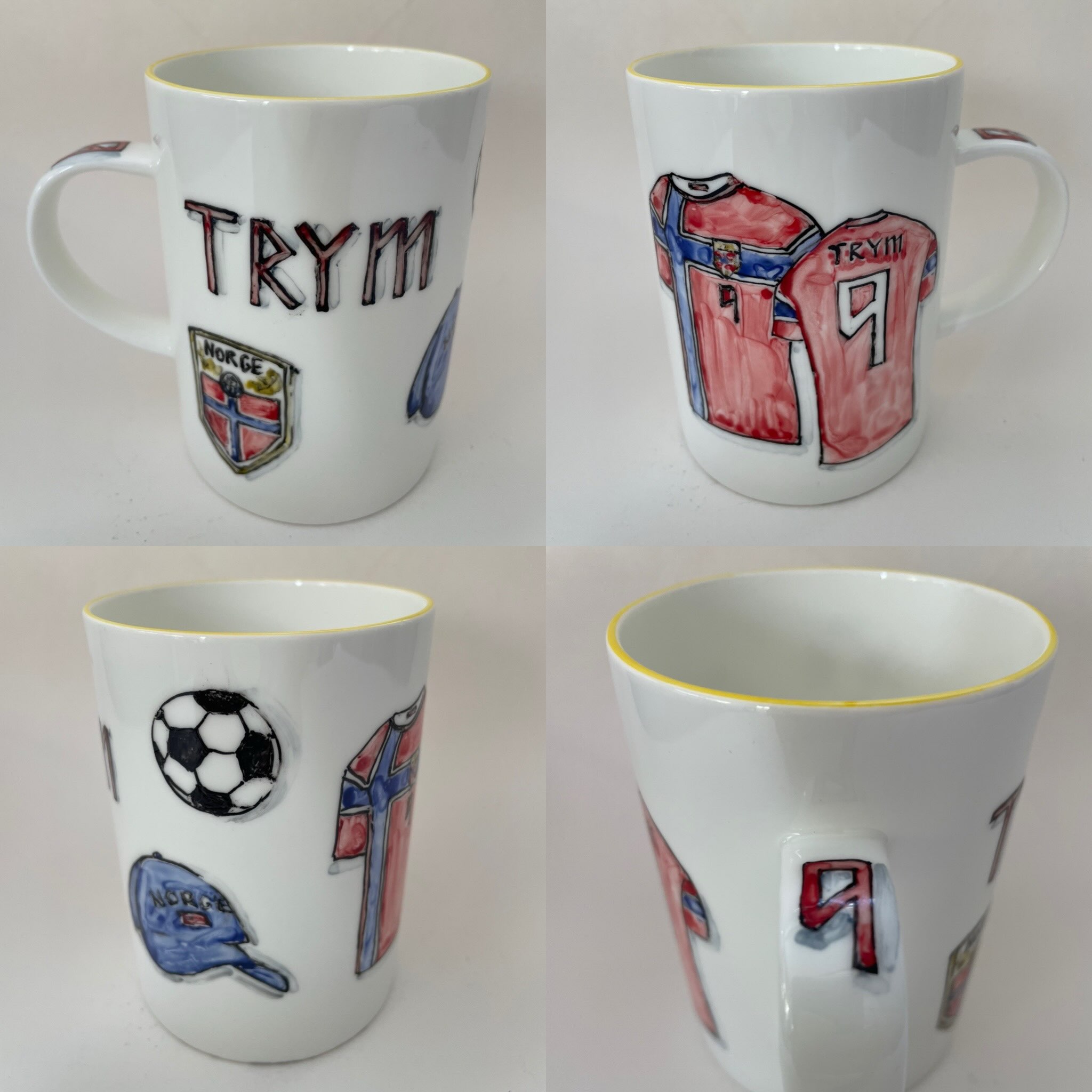 Ro ro ro
#handpainted #porcelain #vm #football #commission