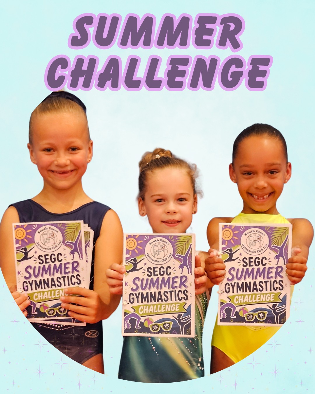 🎉 The SEGC Summer Gymnastics Challenge has arrived! ☀️
The last week before school is nearly here, and we have the perfect way to keep your gymnasts active, engaged, and motivated over the holidays! 🤸♀️✨
Grab their Challenge Booklet for JUST £2, on sale from Today!
📍 Where to buy:
Available to purchase directly from the office for both BASILDON and EVERSLEY cites!
The booklet is packed with fun activities, skills to master, and creative challenges. Once your gymnast completes the challenges and collects their stamps, bring the booklet back to the office in the last week of August to claim their prize...
👀 What’s the prize?
We're keeping the exact details under wraps, but finishers will unlock a limited-edition club accessory to wear with pride, plus a mystery sweet treat! 🍬✨
Get ready to Move, Play, and Grow! 🌴💜
#SEGC #GymnasticsChallenge #SouthEssexGymnastics #SummerFitness #ActiveKids