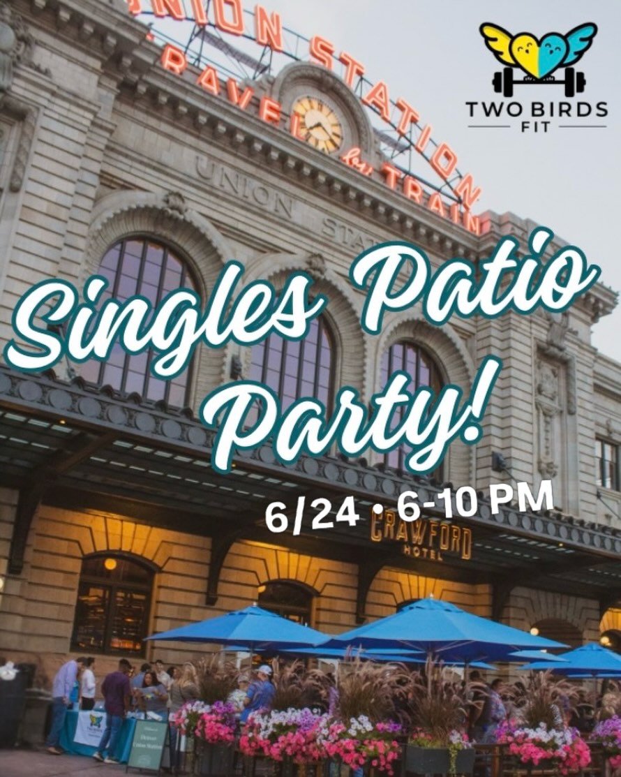 155 singles are already signed up — and 90 of them are women! 👀 Guys, it’s your move.
We’re keeping an even ratio, and this event is on track to sell out at 200+ people. Grab your ticket ASAP.
Summer Kickoff Singles Party @denverunionstation
📅 Wednesday, June 24
⏰ 6:00–10:00 PM
📍 @terminalbar_denver at Union Station
🎟️ Ticket link in bio @twobirdsfit
• Live DJ @_emeraldwells
• @titosvodka drink specials + promo team
• 360° Photo Booth
After the event, choose up to 6 Friends + 6 Flirts in the Two Birds Fit Web App (aka your Wingman). If it’s mutual, we’ll connect you within 24 hours.
Come solo, bring a wing peep, or roll in with friends — most people come solo.
Ticket options available for Straight singles, LGBTQ+ singles, and Wing peeps.
Vibe. Move. Match. 🔥
#twobirdsfit #denver #singlesparty #denverevents #denverunionstation