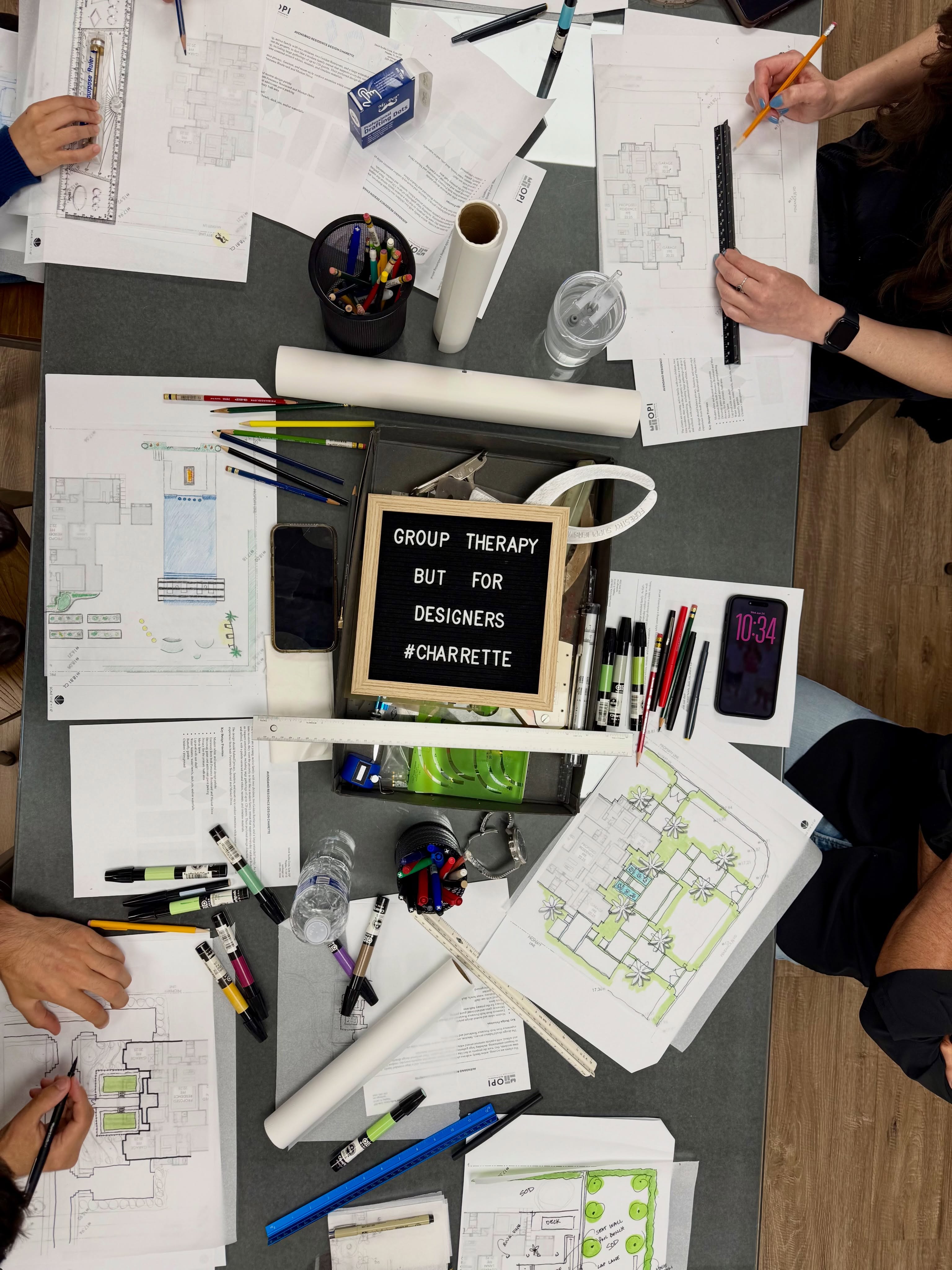 Every great project starts with a conversation.
Today’s charrette brought our team together around a table full of trace paper, sketches, ideas, and plenty of creative problem-solving. These collaborative working sessions give us the opportunity to explore possibilities, challenge assumptions, and refine concepts before they ever make it to the final plan.
The best solutions rarely come from one person. They come from shared perspectives, open dialogue, and a team committed to creating thoughtful, meaningful outdoor environments.
This is where the magic happens. ✏️
#LandscapeArchitecture #LandscapeDesign #Charrette #DesignProcess #LandscapeArchitect