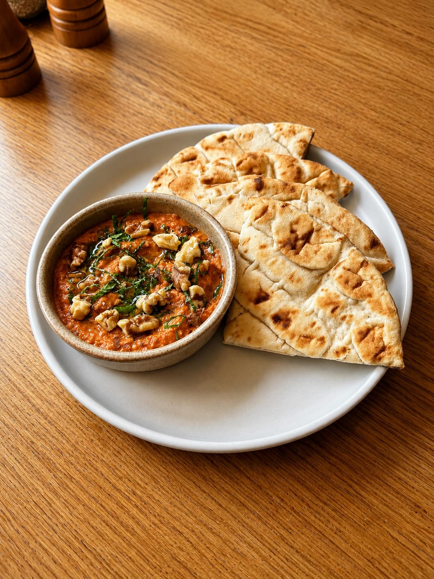 Muhammara & pitta bread
One of the starters on this weeks midweek menu!
A Middle Eastern dip made from walnuts and red peppers.
Sweet, savory, a little bit smoky and beautifully spicy.
A lovely light starter to enjoy in this warm weather!
#yewtreeinn #countrypub #anglezarke #rivington