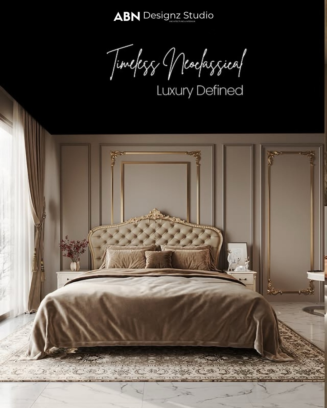 Timeless elegance meets modern luxury. ✨
Inspired by neoclassical design, this space blends graceful mouldings, bespoke furnishings, warm lighting, and refined craftsmanship to create an atmosphere of effortless sophistication. Every detail is thoughtfully curated to deliver a home that is as luxurious as it is inviting.
At ABN Designz Studio, we don’t just design interiors—we create timeless experiences that reflect your style and elevate everyday living.
Timeless elegance meets modern luxury. ✨
Inspired by neoclassical design, this space blends graceful mouldings, bespoke furnishings, warm lighting, and refined craftsmanship to create an atmosphere of effortless sophistication. Every detail is thoughtfully curated to deliver a home that is as luxurious as it is inviting.
At ABN Designz Studio, we don’t just design interiors—we create timeless experiences that reflect your style and elevate everyday living.
#ABNDesignzStudio #LuxuryInteriors #NeoClassicalDesign #InteriorDesign #TimelessElegance