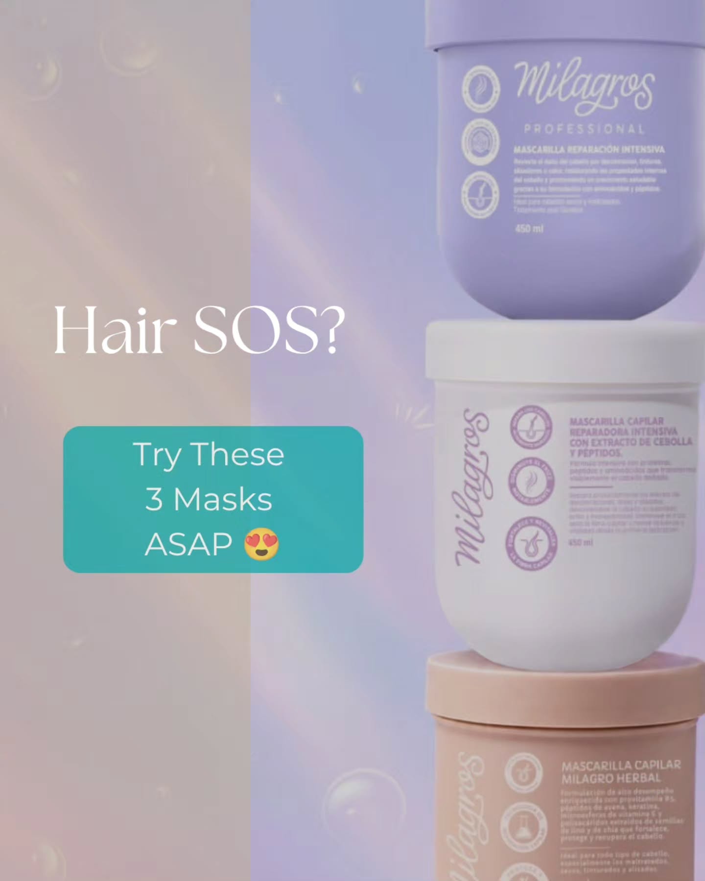 Milagros Hair Masks — natural, salt‑free and paraben‑free care for real repair.
Powered by botanical extracts, peptides and amino acids to restore strength, shine and softness from the first use.
Choose the formula your hair needs and let your hair thrive, naturally.
All available online
www.nativoint.co.nz