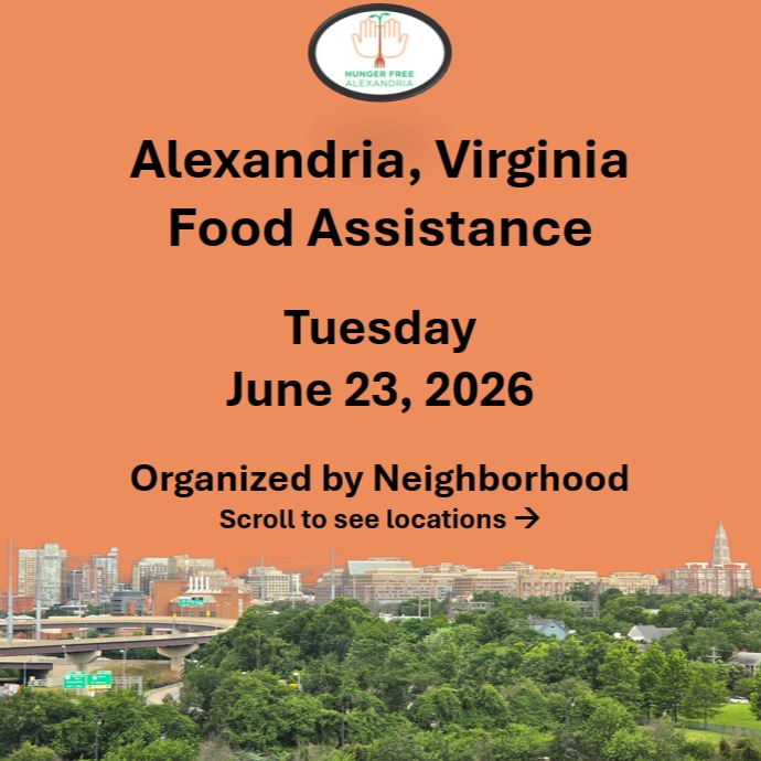 On Tuesday June 23, here are open locations in Alexandria, VA for food assistance, organized by neighborhood. Everybody deserves to eat. #help #find #food #alexandria #alexandriava