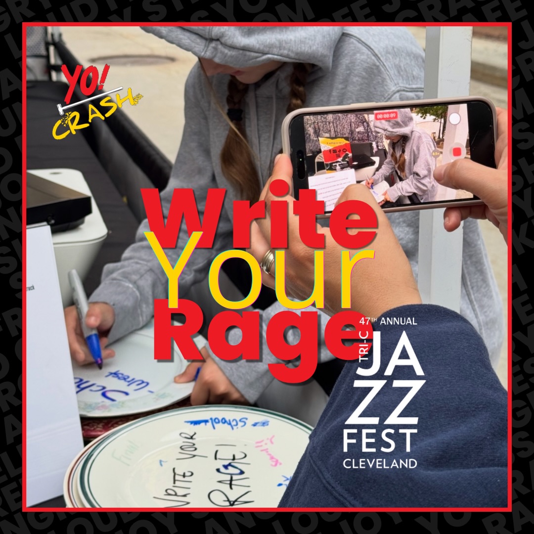 One of our favorite moments from Tri-C JazzFest wasn’t just the breaking, it was what came before it.
.
We handed people a plate, a marker, and one simple instruction: write down whatever’s bugging you. 🖊️
.
The results did not disappoint. Bills. Gas Prices. The bedazzled pants epidemic. Old coworkers. A roommate and their never ending pile of dishes.
.
That’s the part people don’t expect. The writing is where the release actually starts. The breaking just finishes the job.
.
Here’s some of the best plates at Tri-C JazzFest this year. What would you write on yours? 🎷
.
.
#tricjazzfest #yocrash #writeyourrage #rageroom