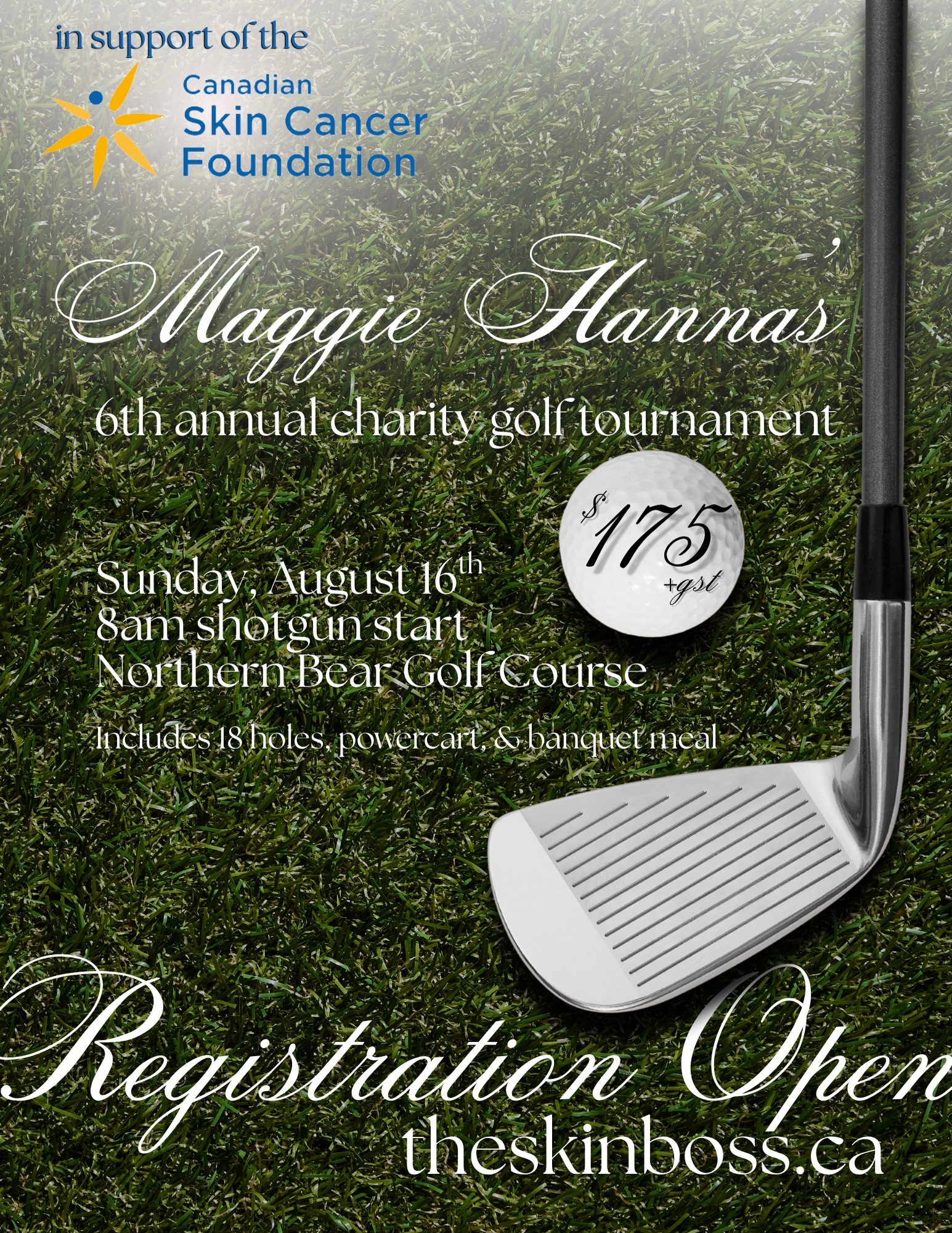 THE EVENT OF THE SUMMER IS BACK!! ☀️⛳️
Join us August 16th at Northern Bear Golf Course for @the.skinboss 6th annual charity golf tournament in support of @cndskincancerfnd 💛
Reserve your spot through the link in our bio! 🔗
We can’t wait to see you there!
Swipe to see the highlights from our previous tournaments! 👀
#skineffect #canadiancancerfoundation #golftournament⛳️ #summerevents #charityevents