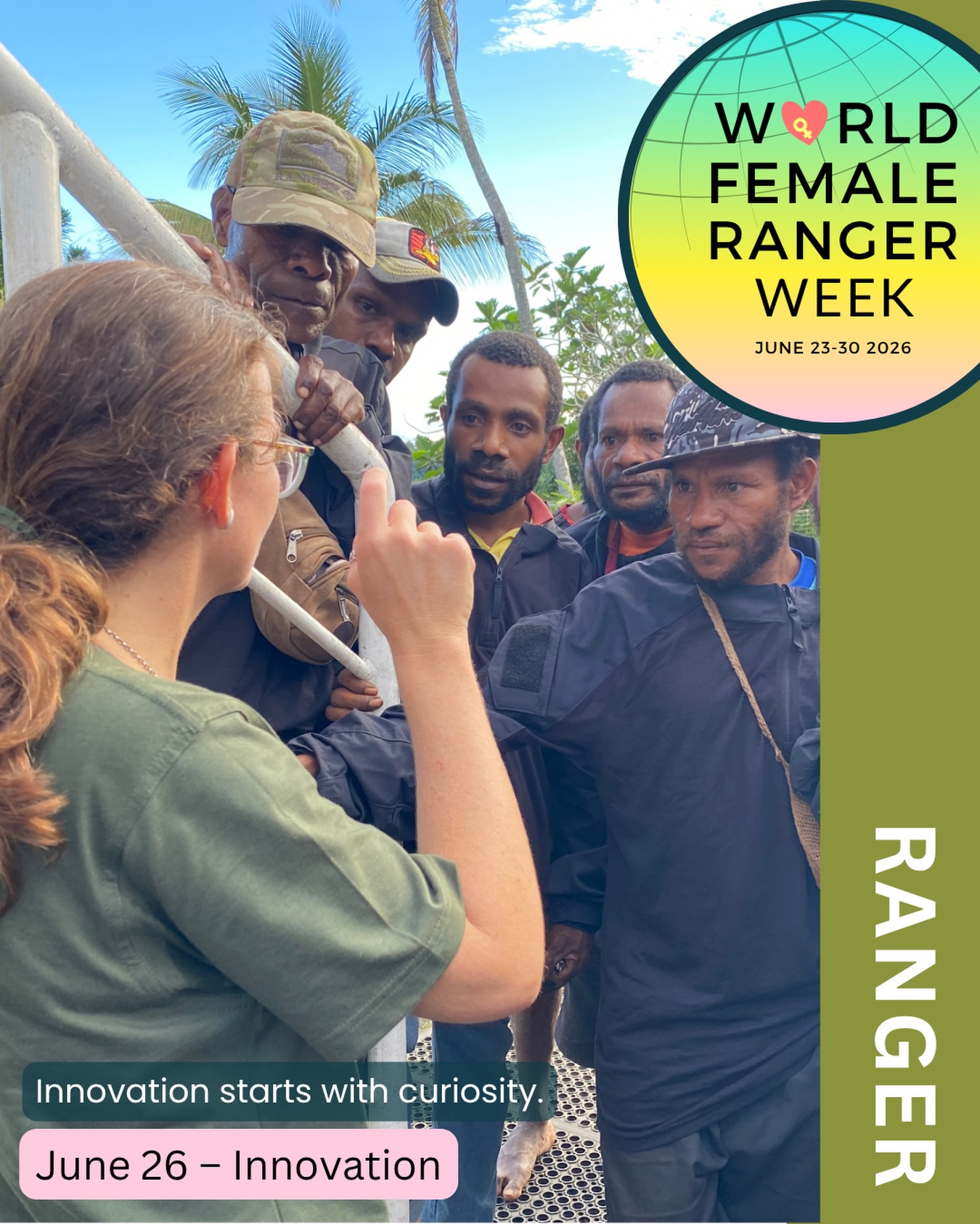 🌏 World Female Ranger Week – Day 4
Innovation
Innovation starts with curiosity.
When we hear the word innovation, it’s easy to think about new technology.
But some of the most powerful innovations in conservation begin with something much simpler: people being willing to learn from one another.
This is Ainslie, a Queensland wildlife ranger, during our visit to the Tenkile Conservation Alliance in the highlands of Papua New Guinea while filming Guardians of Hope.
Ainslie has an incredible passion for wildlife, particularly reptiles, and a quiet confidence that comes from genuinely loving what she does. Whether it was picking up snakes, scrambling through muddy tracks or asking thoughtful questions, she approached every experience with curiosity, humility and respect.
What struck me most was watching the conversations unfold.
Here was a female ranger surrounded by experienced PNG rangers, all completely engaged in sharing knowledge, asking questions and learning from one another. It wasn’t about one person teaching the other. It was genuine two-way learning.
In many parts of the world, simply seeing a woman confidently working as a wildlife ranger challenges long-held ideas about who belongs in conservation.
The team at Tenkile later told us there would likely be many little girls named “Ainslie” in the years to come, inspired by the courage, kindness and confidence they had seen. I can’t think of a greater compliment.
Since that visit, the female rangers at Tenkile have continued to grow in confidence, take on new challenges and receive fantastic support through Jean Thomas and the entire Tenkile Conservation Alliance team.
Sometimes innovation isn’t about changing the tools we use.
Sometimes it’s about changing what’s possible in someone’s mind.
@worldfemalerangerweek
#WorldFemaleRangerWeek #Innovation #FemaleRangers #GuardiansOfHopeFilm #InternationalRangerFederation ThinGreenLineFoundation PapuaNewGuinea TenkileConservationAlliance