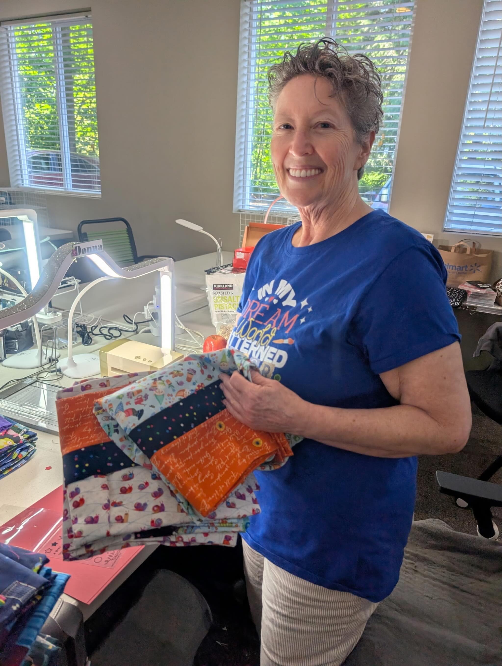 So many amazing people help us care for the kids at Bridge by using their talents and interests and teaming those up with their deep care.
We are so grateful for each and every one of them.
Donna Hunter is one of these wonderful humans who are using their talents for the benefit of the kids we serve. She has taken her love of sewing combined with her love for children and turned that powerful combination into pillow cases for the youth at Bridge Receiving Center to take with them when they leave our care.
Each pillowcase is signed with encouraging messages by our staff before departure and remind every child as they lay their head down in a new bed, that we have not forgotten them and that our care and concern are still things they can rest upon each day and night.
These pillowcases become physical reminders of being loved, cared for and shown how to help themselves feel safe and regulated in their minds and bodies.
A big thank you to Donna and the power of pillowcases combined with love to remind kids who they are and what they are worth!