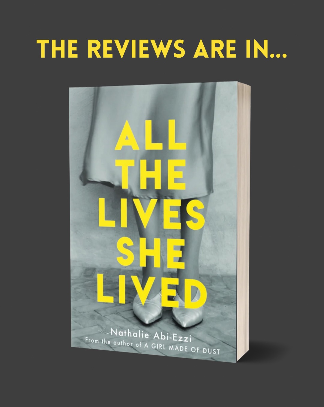 The reviews are in… 💛
Pre-order All The Lives She Lived now ❤️🩹
#AllTheLivesSheLived #NathalieAbiEzzi #LiteraryFiction #BookClubFiction #SummerReads