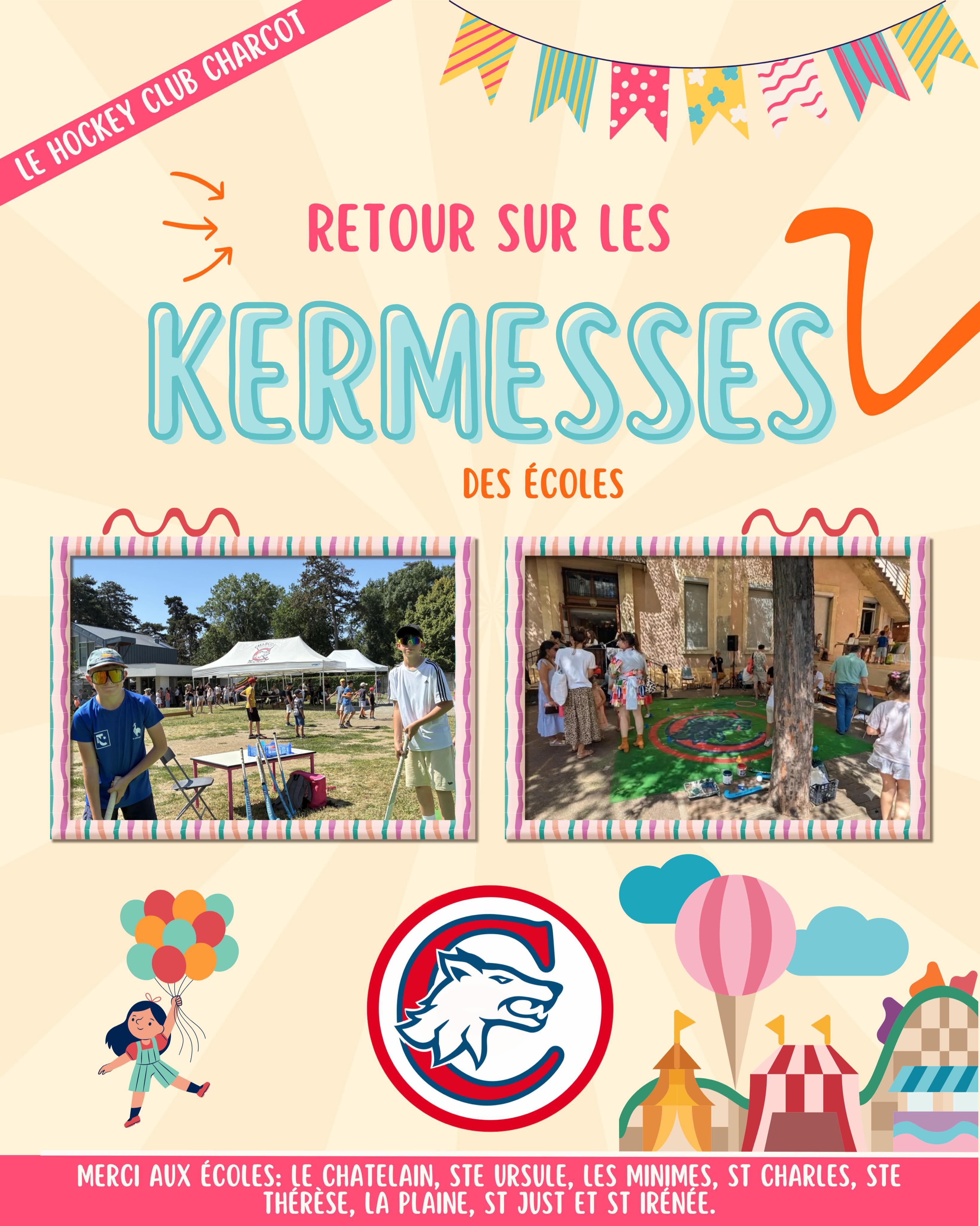 L’ancrage local, c’est du concret au Hockey Club Charcot ! 🏑
Plus qu’un club, nous vivons au rythme de Sainte-Foy-lès-Lyon. Depuis deux ans, nous venons à la rencontre des jeunes Fidésiens directement dans leurs écoles grâce à nos stands d’initiation lors des kermesses de fin d’année. Et le succès est impressionnant !
📈 Une croissance spectaculaire : 527 enfants initiés à la crosse en 2026, contre 234 en 2025 (+125 % !).
♀️ La parité en action : Le hockey est un sport pour toutes et tous. Nous sommes fiers d’atteindre 51 % de filles sur nos stands cette année (contre 48 % en 2025).
Un immense merci aux écoles partenaires pour leur confiance : Le Chatelain, Ste Ursule, Les Minimes, St Charles, Ste Thérèse, La Plaine, St Just et St Irénée. Un grand bravo à nos éducateurs pour cette belle animation ! 💪
✨ Votre enfant a eu le coup de foudre pour la crosse sur notre stand ? Rejoignez la famille Charcot dès la rentrée, nos portes vous sont grandes ouvertes ! 🚀