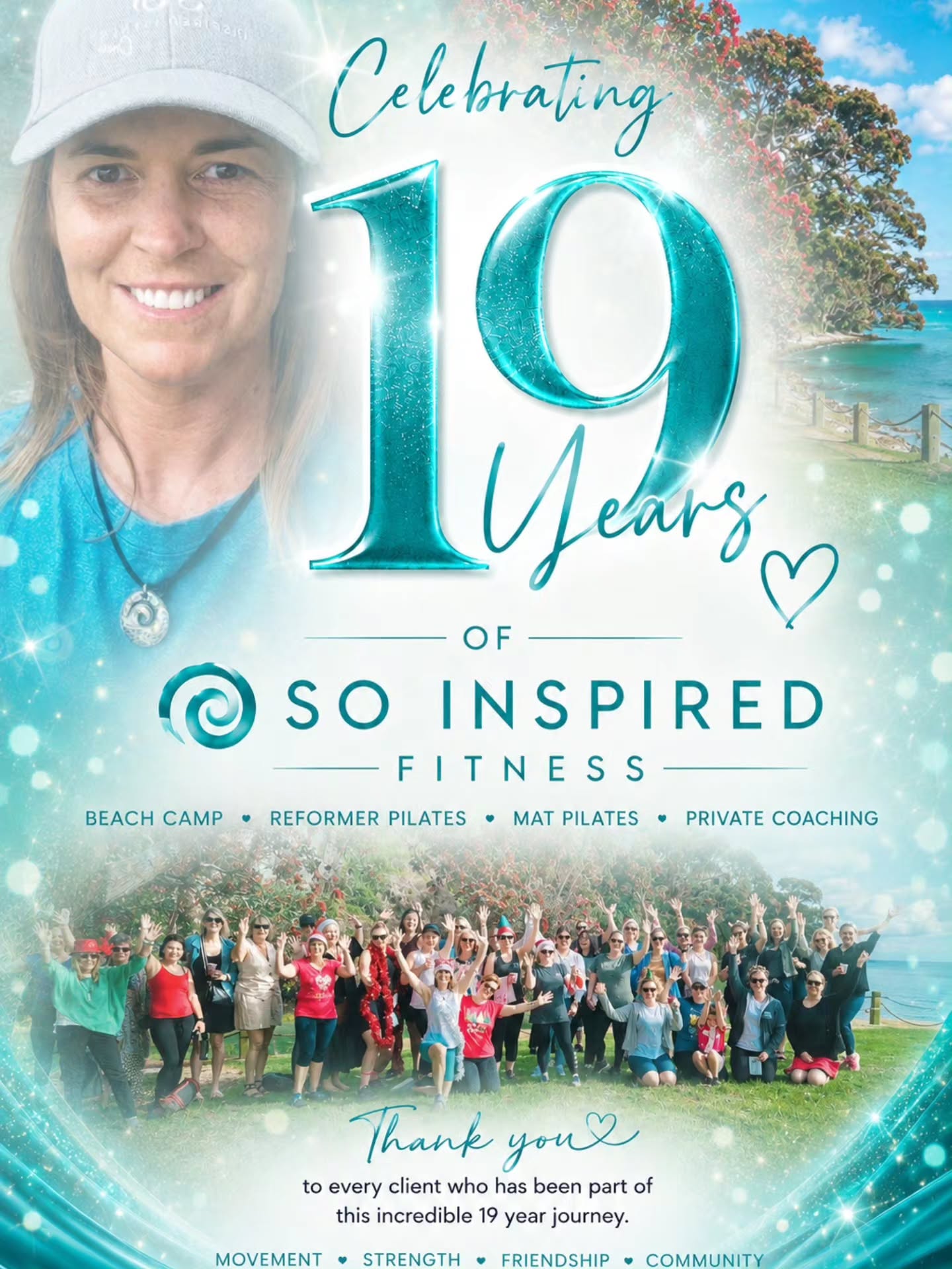 π 19 Years of So Inspired Fitness π
Nineteen years ago, I returned from Spain after completing my Personal Training qualification and started working as a contractor at a local gym. I quickly built up a client base and realised I wanted to deepen my knowledge of movement and technique.
That led me to Pilates.
At the time, I thought I might do this for a couple of years. My goal was simple. If I could help just one person improve their health, I would consider my dream achieved and then go and get a "real job."
Well, that didn't happen. π
Nineteen years later, after immigration, economic downturns, two pregnancies, raising a family and a pandemic, So Inspired Fitness is still going strong.
Today we offer Beach Camp, Mat Pilates, Reformer & Equipment Pilates, and most importantly, a wonderful community of women who inspire me every day.
To every client who has trusted me, attended a class, referred a friend or been part of this journey, thank you. You are the reason So Inspired Fitness is what it is today.
What started as a dream to help one person has become 19 years of helping women become stronger, healthier and more confident.
For that, I am incredibly grateful. β€οΈ
Here's to 19 years of movement, strength, friendship and community.
#soinspiredfitnessnz