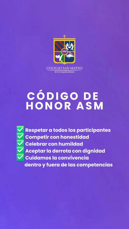 Esta semana parte el ASM y, junto con toda la emoción que se viene, hay algo que nos importa recordar: ganar se siente bien, pero no es lo único que importa.
En medio de las barras, los partidos y la energía del aniversario, los capitanes de los doce cursos de enseñanza media junto a la presidenta del CeAl y el presidente del CAB, tienen un mensaje para su comunidad. Una invitación a vivir estos días con la convicción de que la competencia termina, pero el respeto permanece.
Porque del otro lado siempre hay un compañero/a sanmateíno/a y eso no cambia con el marcador.
Dale play y súmate al juego limpio.
#sanmateosorno #entodoamaryservir #FairPlaySanMateo #ASM2026