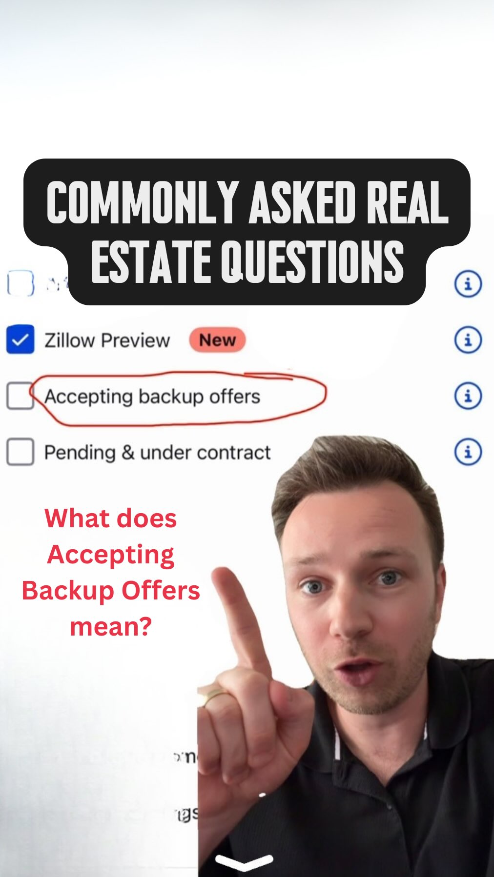 What does ‘Accepting Backup Offers’ mean in Real Estate?
This is one of the most commonly asked questions I receive on a day-to-day basis
#RealEstateWithWes
Wesley Krombel, Associate Broker w/ Real Broker CT LLC (203) 427-1882 | (855) 450-0442