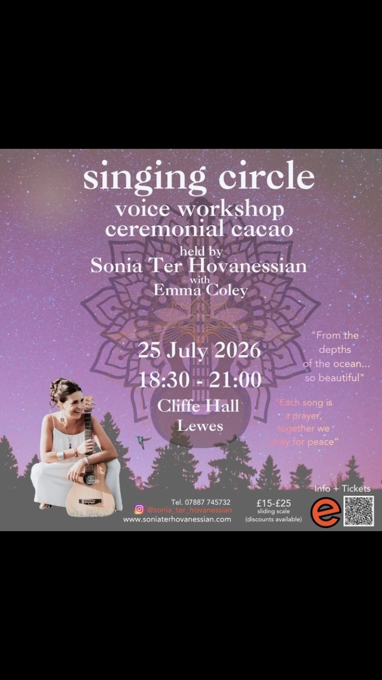 ✨ Our next Singing Circle is here ✨
You’re warmly invited to join us on Saturday 25th July for an evening of singing, connection and community.
Whether you sing all the time or feel you’ve “never had a voice”, you’re welcome exactly as you are. Together we’ll explore simple songs and harmonies, share ceremonial cacao, and create a space to slow down, connect and simply be.
🕯️ Cliffe Hall, Lewes
🕊️ Saturday 25th July, 6.30pm
If you’d love to join us, you’ll find all the details and booking link via the link in my bio.
I’d love to sing with you. 💛
#music #voice #heart #cacao #singing