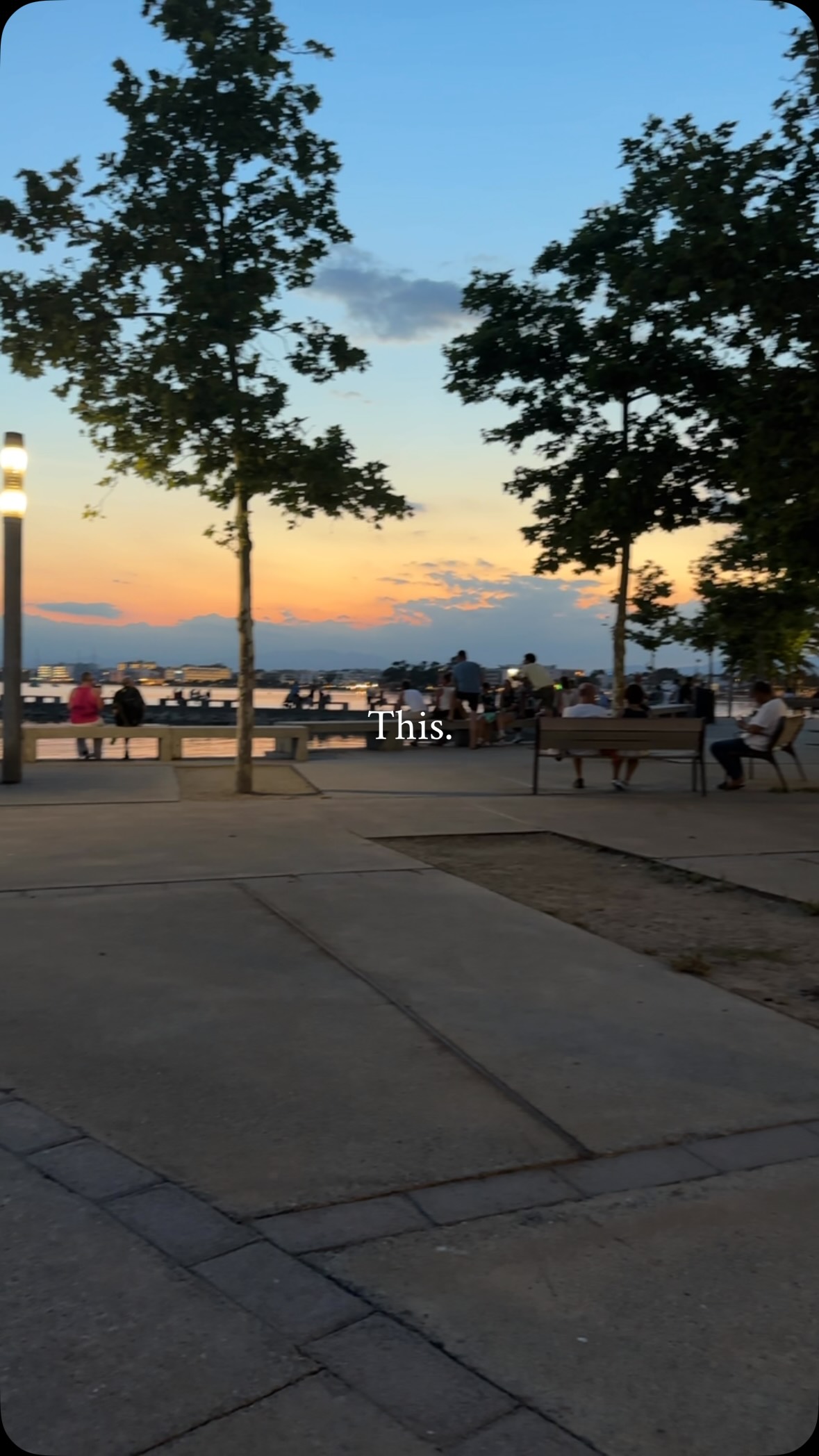Enjoying the little things.