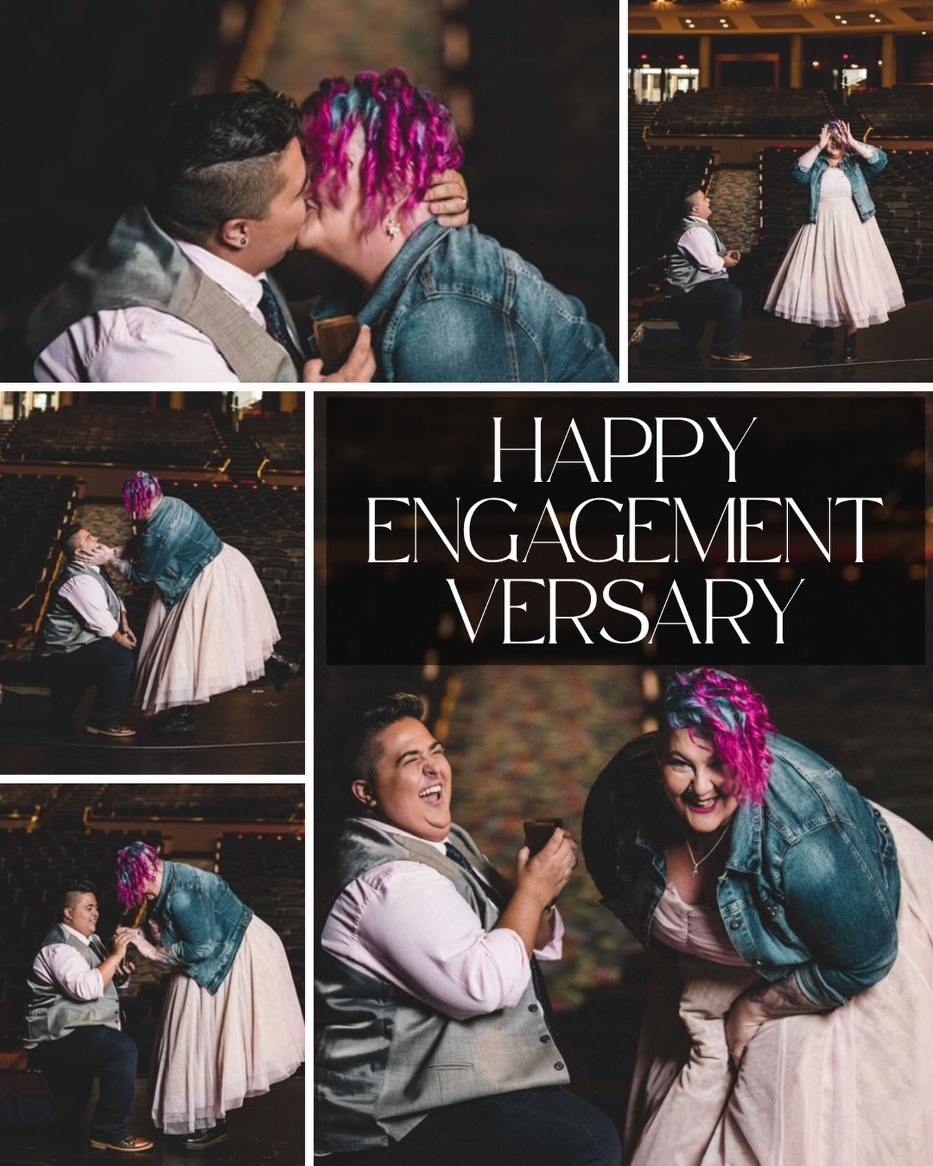 5 years ago I got my adorable queer Pride Month proposal!! 🌈
Happy engagementversary my love! You just keep making all my dreams come true 😍