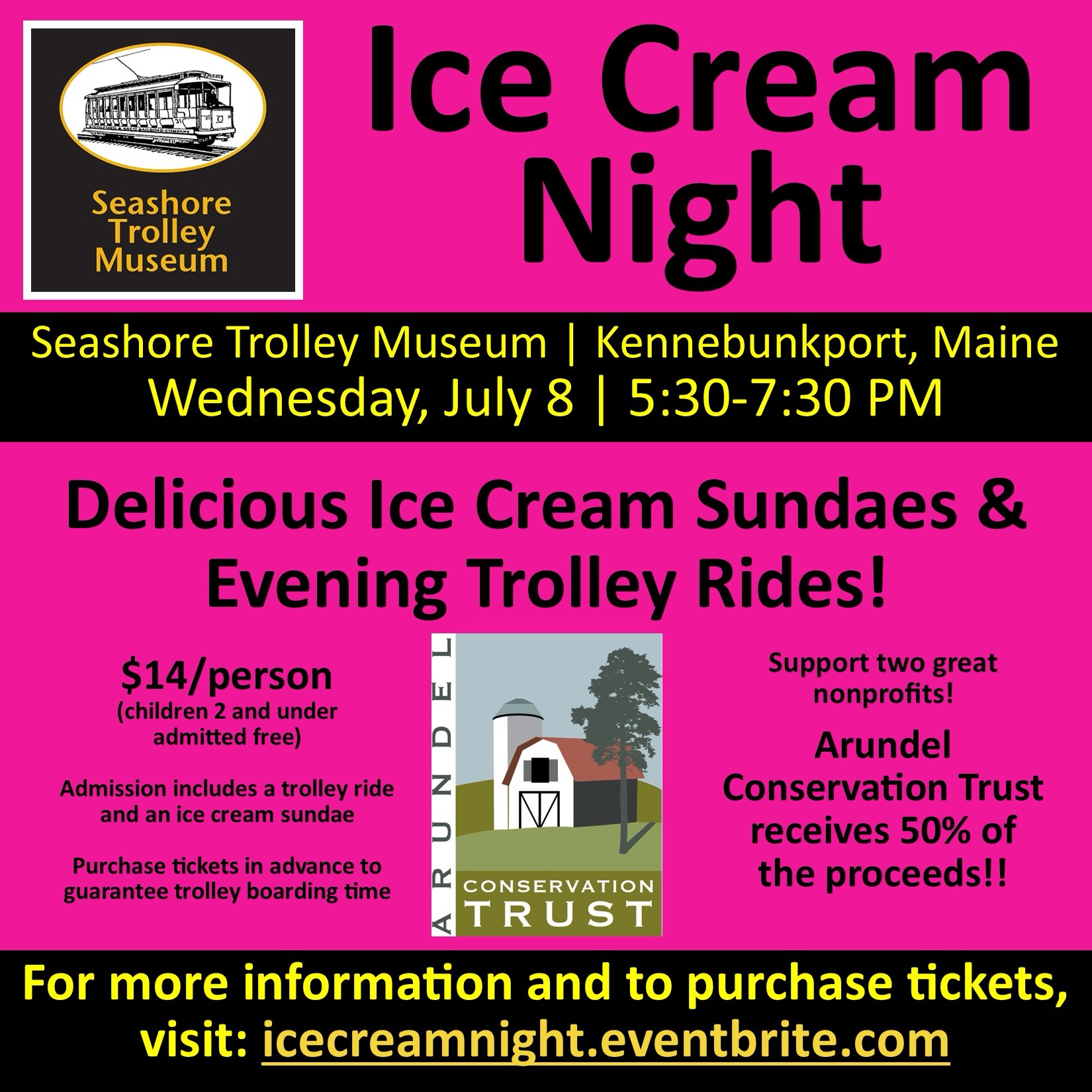 All aboard!!! 🚂🍦☀️
Join us at @seashoretrolleymuseum for ice cream and trolley rides! July 8th!
#mainelandtrust #kennebunkport #kennebunk #arundelmaine