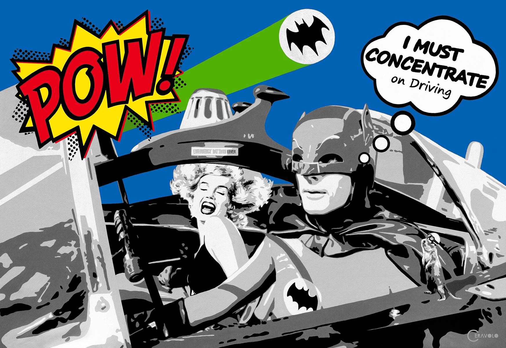 We’re thrilled to have fun new artworks that have just arrived from artist, Ceravolo. ❤️
“Batman and the Movie Star (Red POW, Yellow Burst)” new from Ceravolo. Made of mixed media on canvas, this wonderful piece measures 27” h x 39” w.
You can find “Batman and the Movie Star” and more from Ceravolo, now on view and available for purchase @thewitgallery
For more information and purchases, please visit our website thewitgallery.com, contact info@thewitgallery.com or DM to inquire.
.
.
.
.
.
.
.
.
Art | Art Gallery | Museum | Art Collection | Collection | Artist | Contemporary | Art Collector | Glass | Blown Glass | Painting | Gallery | Modern | Miami | Art Week | Massachusetts | Berkshires | Photo | Reels | Artwork | Woman Owned | Business | POV | Discover | Explore | Collector