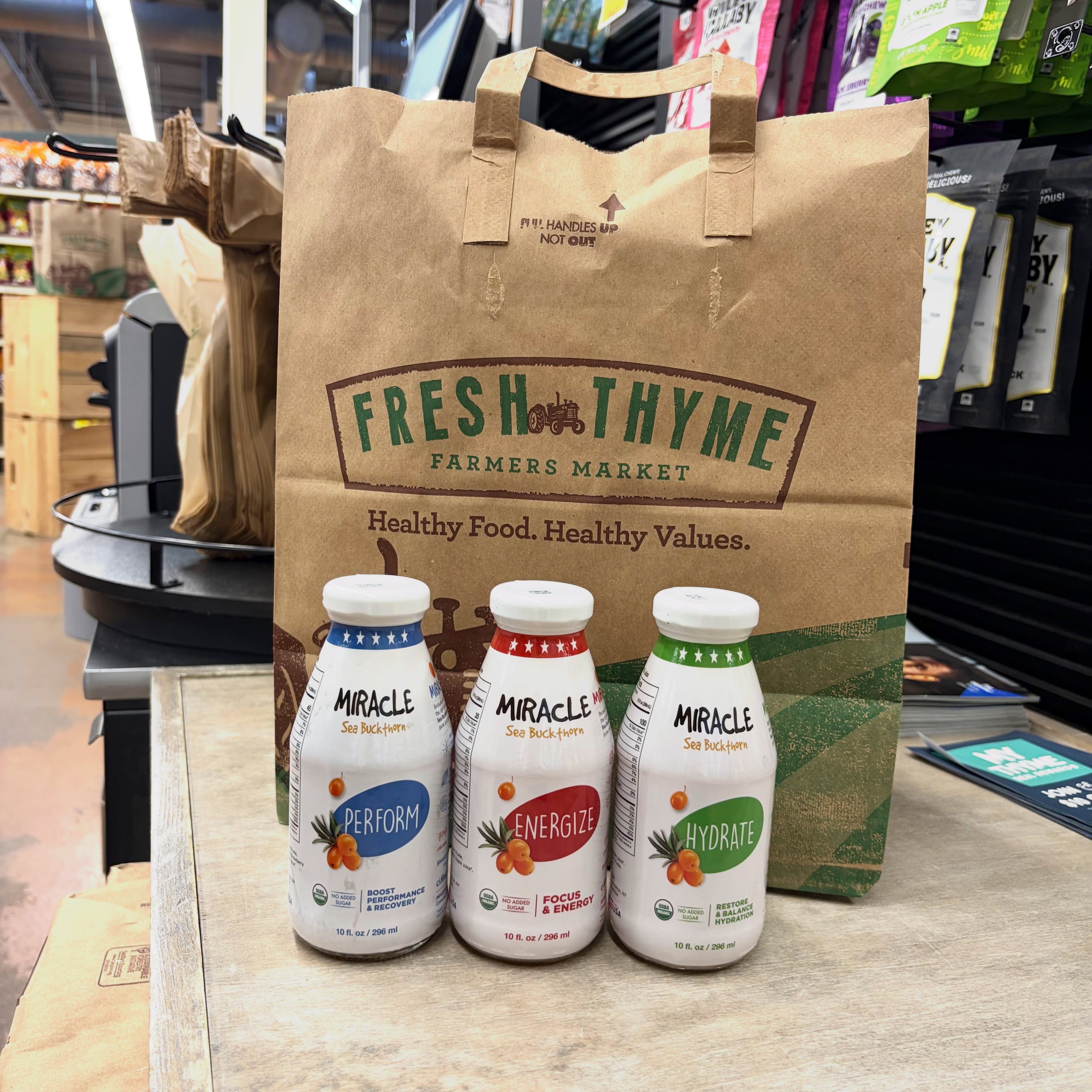 There’s a new superfood in town! 🍊✨
Meet ready-to-drink Miracle Sea Buckthorn, now available at Fresh Thyme Farmers Market. Hydrate, energize, and fuel your day with the power of this nutrient-packed superfruit. 🌿
-
-
-
#seabuckthorn #superfood #vitaminc #noaddedsugar