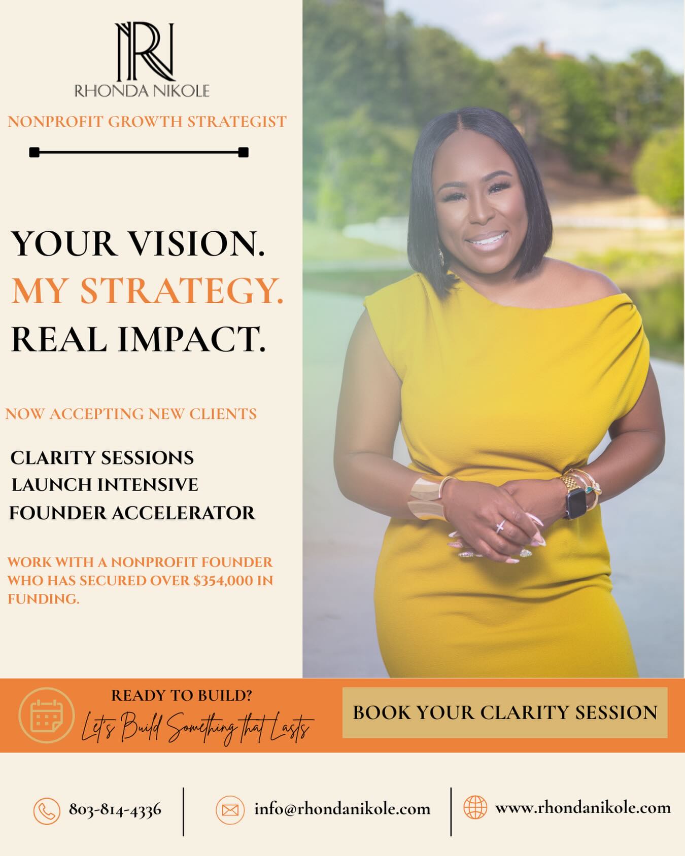 It’s official! 🥹🫶🏾
Over the past five years, I’ve helped grow Girl Get Up Society while securing more than $350,000 in funding as a part-time founder.
I’m excited to officially introduce Rhonda Nikole for Nonprofits, where I’ll be using that experience to help aspiring and early-stage nonprofit founders build organizations with a strong foundation.
If you’re thinking about starting a nonprofit, recently launched one, or you’re feeling stuck, I’d love to help.
Free resources, coaching, and consulting are available at: https://www.rhondanikole.com/for-nonprofits
And if someone comes to mind while you’re reading this, tag them below or share this post with them.