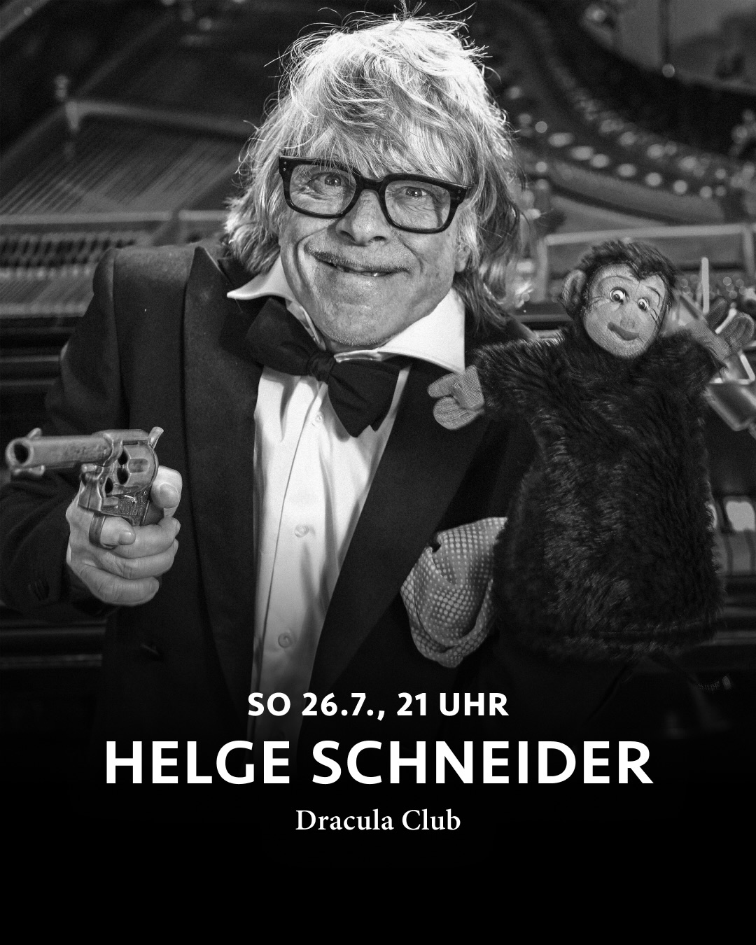 @helge_schneider_official @festivaldajazz @festivaldajazz July 26, 2026 at the Dracula Club.
Info & Tickets
www.festivaldajazz.ch