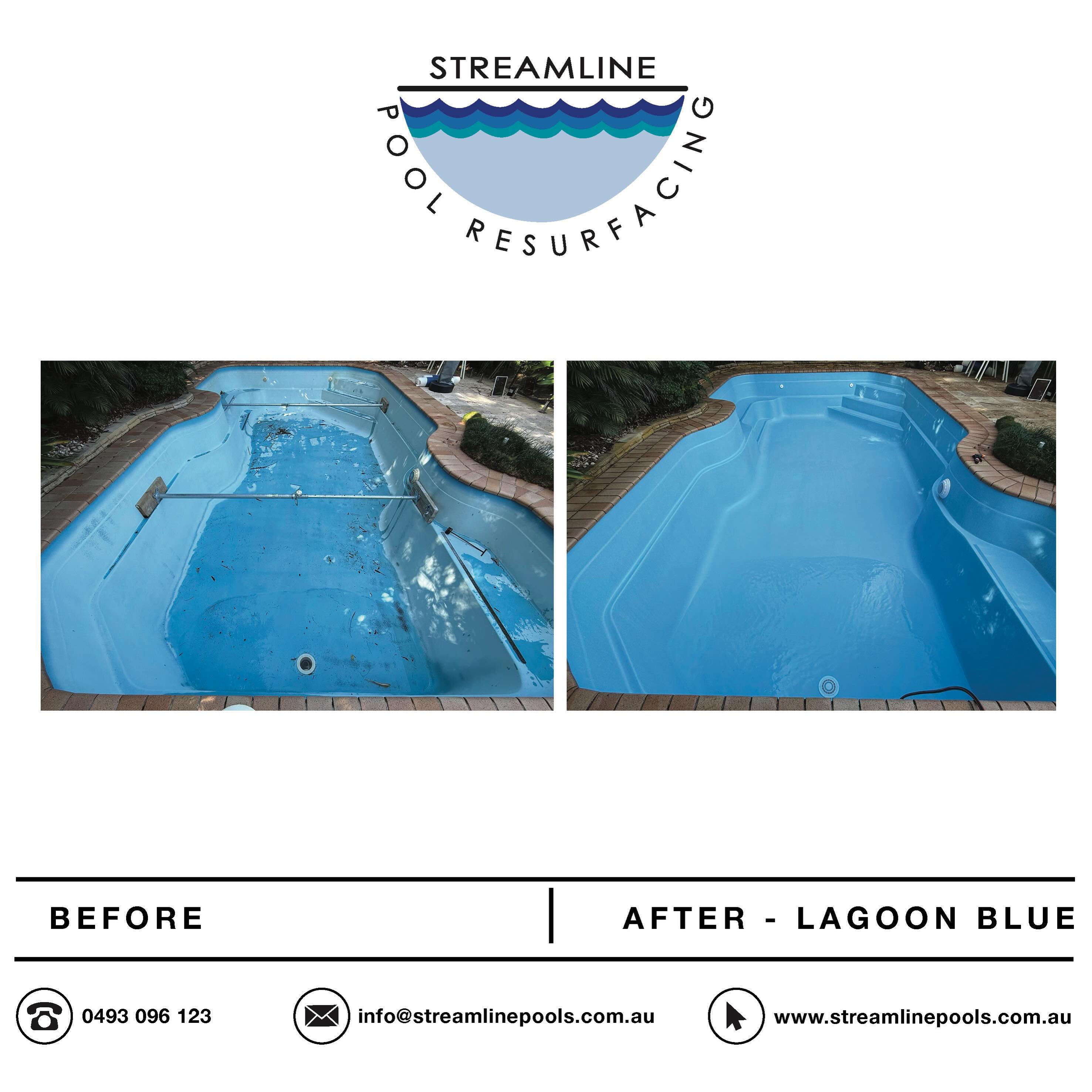 A before and after comparison of a full fiberglass resurface and osmosis repair, new @spaelectrics multicolored light.
Located in Twin Waters, Sunshine Coast - chosen colour Lagoon blue.
.
.
.
#streamlinepoolresurfacing
#resurface #swimmingpool
#australianbackyard #maintenance