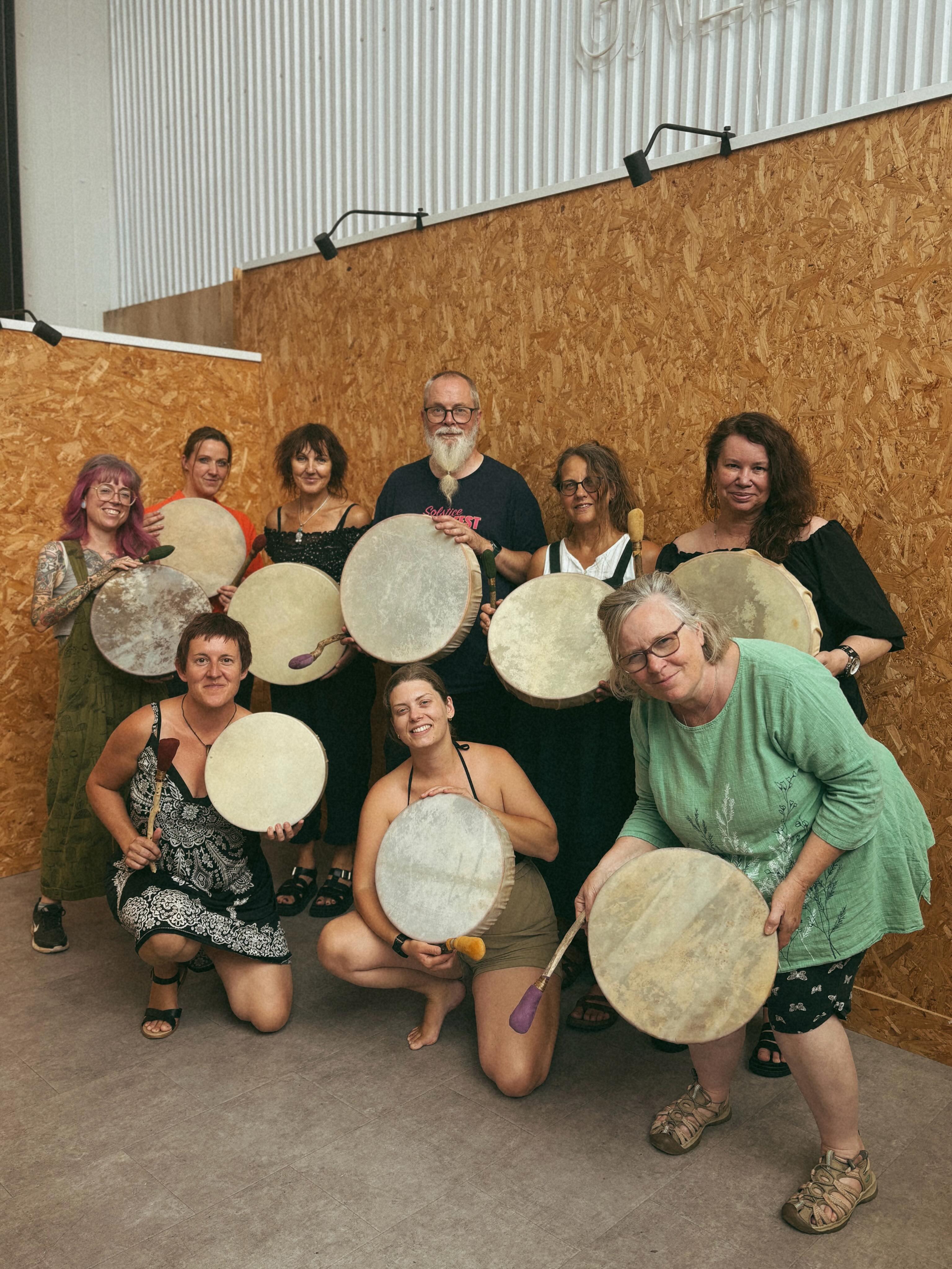 Drum Birthing 27.6.26 ✨
Welcoming new Drums into the world. A wonderful day of weaving with beautiful souls 💚
Next Drum Birthing 19th September @the_arterystudios visit 🔗 in my bio x
#drumbirthinguk #shamanicdrum #shamanicjourney #drummaking #ancestralcraft