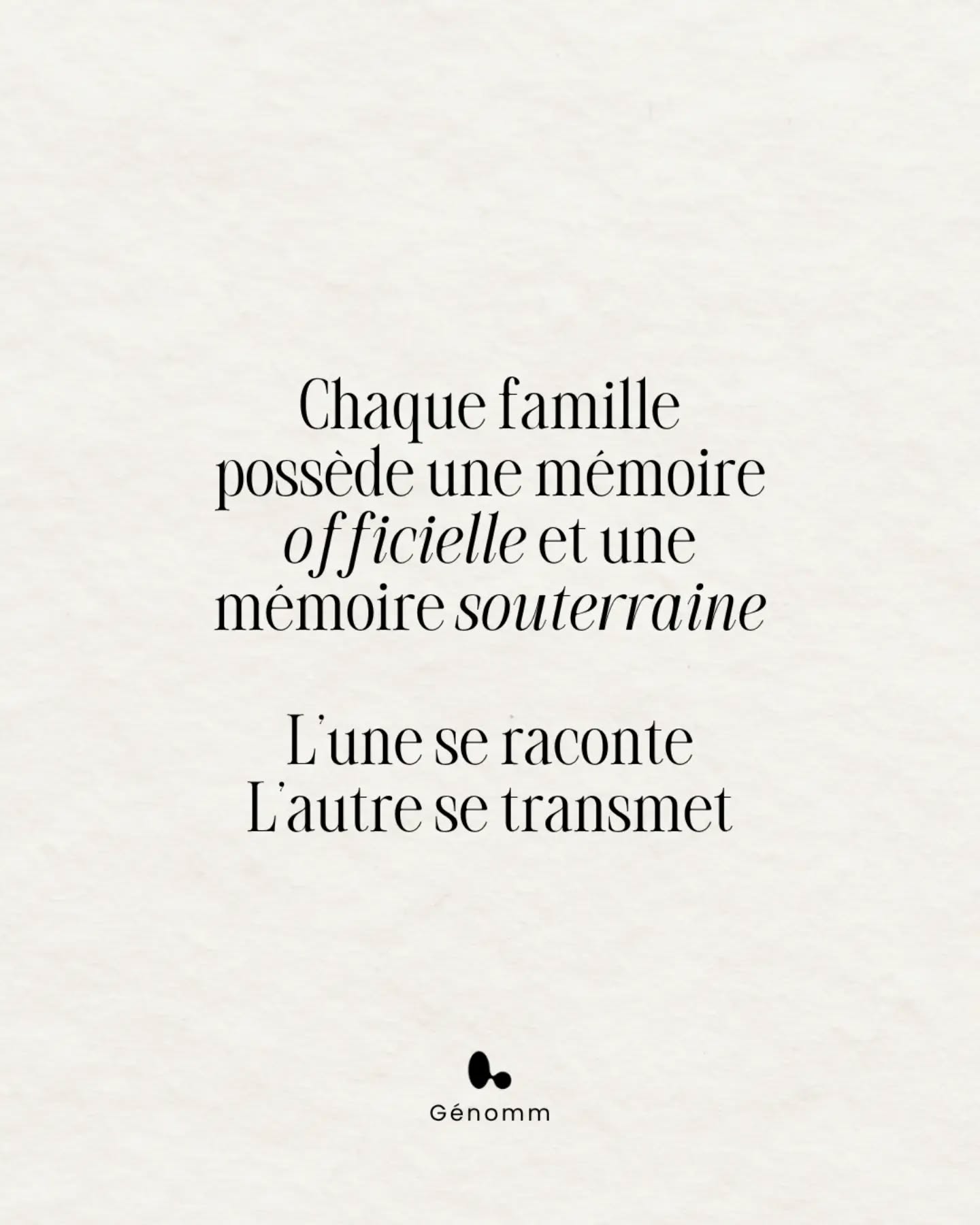 Combien de comportements, de peurs, de conflits ou de répétitions restent incompréhensibles tant que l'histoire familiale n'est pas explorée ?
La psychogénéalogie apporte une grille de lecture que peu de personnes possèdent. Elle permet de relier des éléments qui semblaient isolés, de poser les bonnes questions et d'ouvrir de nouvelles pistes de compréhension.
Pour beaucoup, c'est une découverte. Pour d'autres, cela devient un métier.
✨ Les prochaines sessions de formation en psychogénéalogie et analyse transgénérationnelle sont ouvertes.
⬇️ Rejoignez une formation qui change la manière de comprendre les histoires humaines