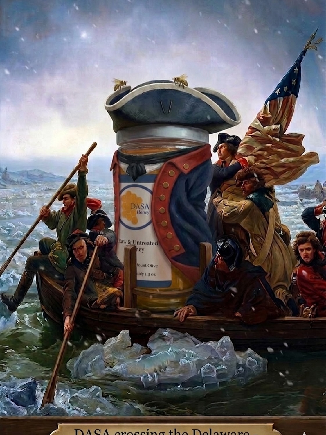 Dasa crosses the Delaware. Happy 250th! #donnaantonucci.net