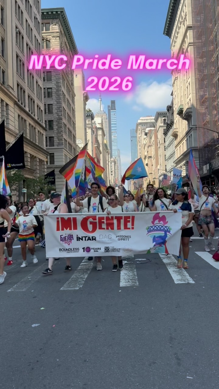 🏳️🌈🏳️⚧️❤️ Pride 2026 was a beautiful success!
It was an honor to march alongside !Mi Gente! representing Latine theatre at the NYC Pride March and celebrating the power of our community, our stories, and our joy.
Big thank you to @boundlesstheatre @solprojectnyc @thepeoplestheatrenyc @latinxplaywrightscircle @dominicanartistscollective @fuerzafestofficial and @pregonesprtt for joining us and helping make this year’s celebration so meaningful.
And remember Pride is 365.🌈✨