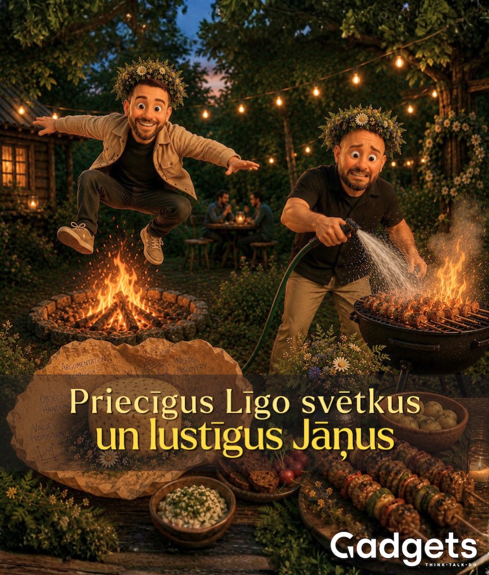 Lai netrūkst ne smaidu, ne labu sarunu, ne pilnu iesmu ar gardumiem. Lai ugunskurs deg silti, šašliks nepiedeg, vakars ievelkas garš un kompānija ir tieši īstā.
Novēlam jums priecīgus Līgo un Jāņus!