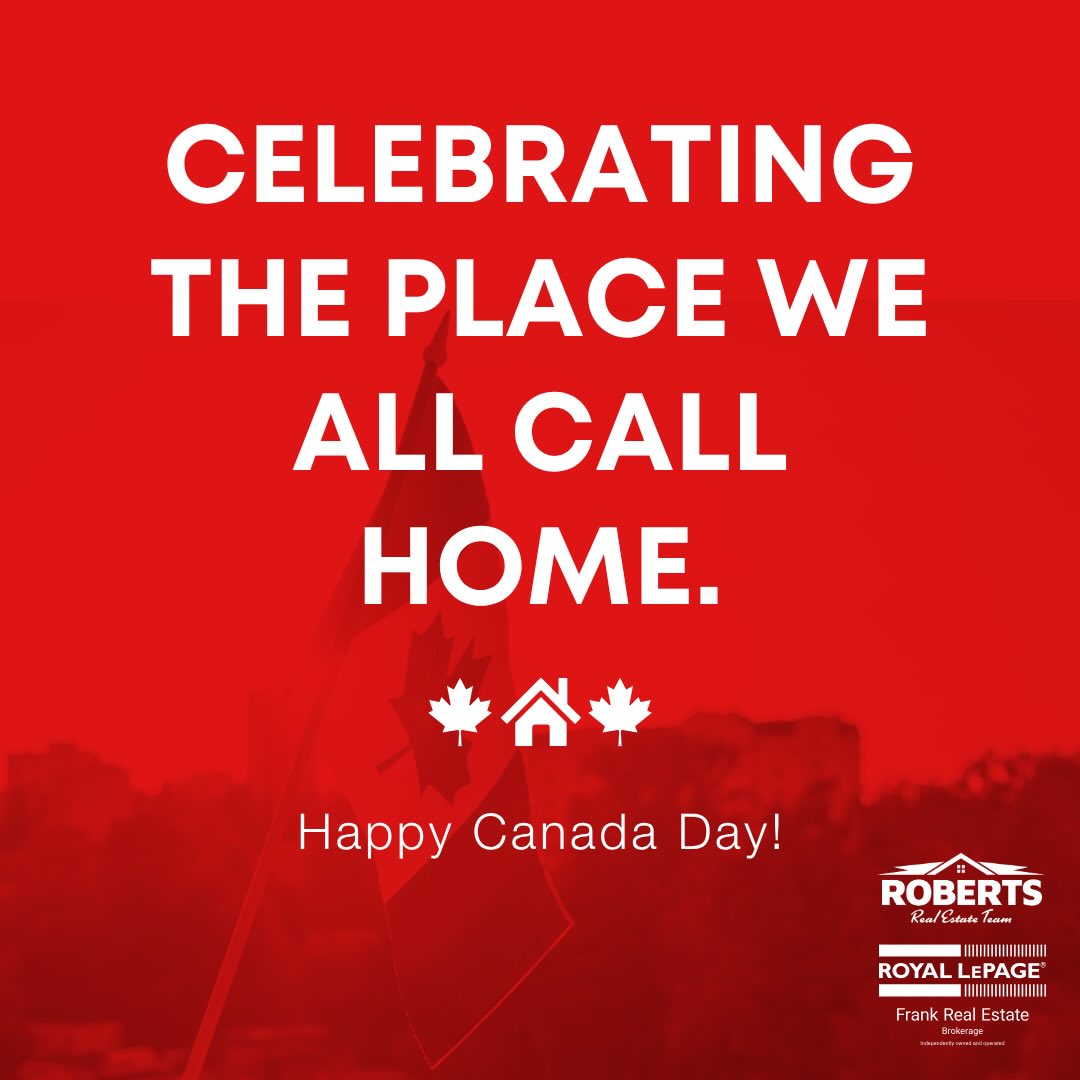 🇨🇦 Happy Canada Day!
Today, we’re celebrating the communities that make this country feel like home.
As REALTORS®, we’re fortunate to help people find not just a house, but a place where memories are made, milestones are celebrated, and new chapters begin. It’s a privilege we never take for granted.
Wherever you’re celebrating today, we hope it’s filled with family, friends, and moments that remind you what home means to you. ❤️
Happy Canada Day from The Roberts Team!
#TheRobertsTeam #RoyalLePageFrank #CanadaDay #HomeAndCommunity #RealEstateWithCare