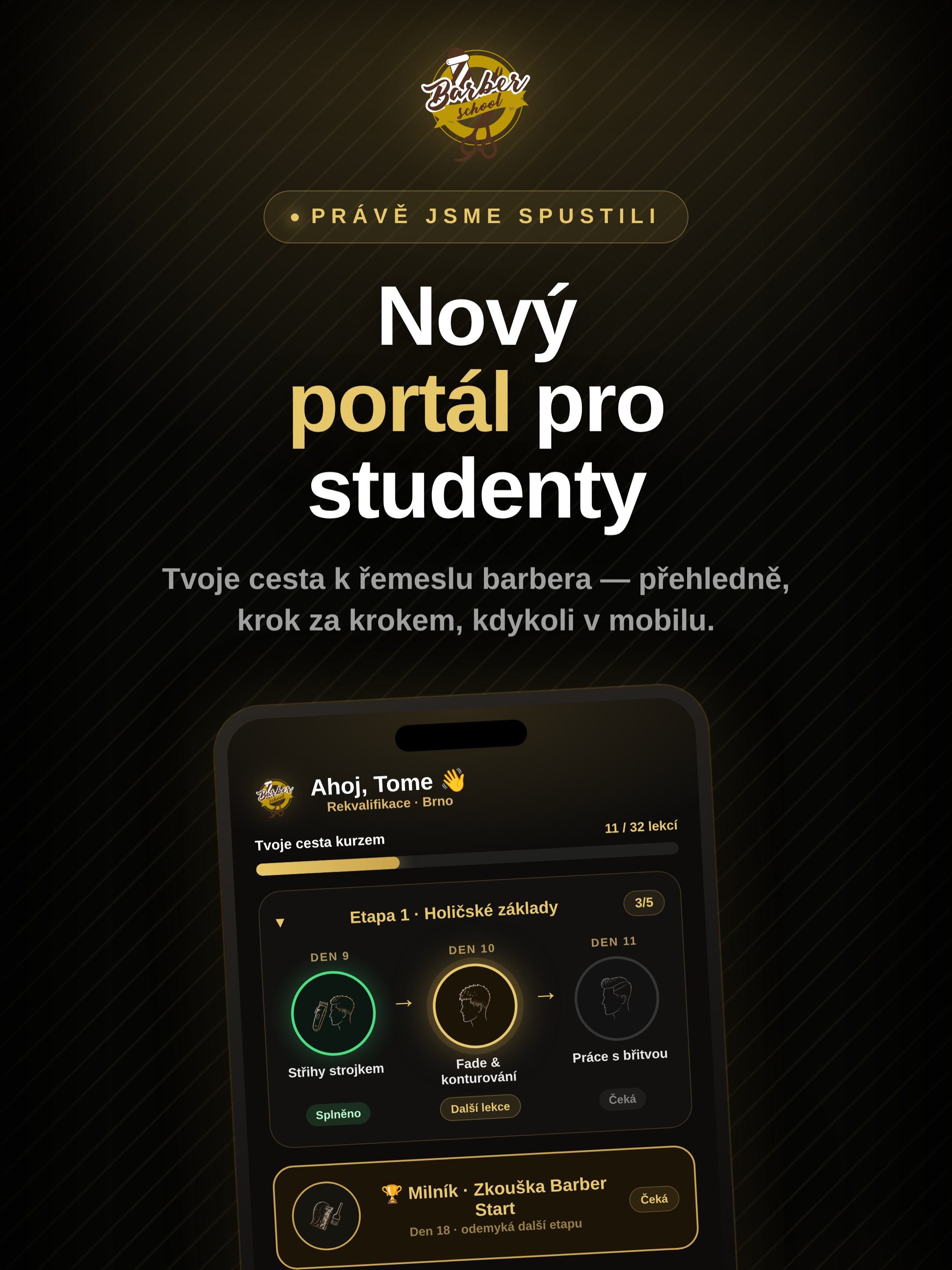 🚀 Spustili jsme nový studentský portál Barber School — a je v něm něco, co jinde nenajdeš.
Naše testy totiž hodnotí umělá inteligence. 🤖
Žádné čekání na opravu. Student dostane okamžitou zpětnou vazbu — nejen počet bodů, ale i konkrétní vysvětlení, co udělal dobře a co příště zlepšit.
A ta největší novinka? AI dokáže ohodnotit i vyfocenou kresbu techniky a porovnat ji s předlohou. ✂️✨
K tomu všemu na jednom místě: rozvrh, docházka, studijní materiály i přehledná cesta kurzem až k certifikaci.
📍 Brno & Praha · Rekvalifikace i Barber Start
👉 Přidej se k nám a nastartuj svoji kariéru barbera.
#BarberSchool #Barber #Rekvalifikace #BarberBrno #BarberPraha