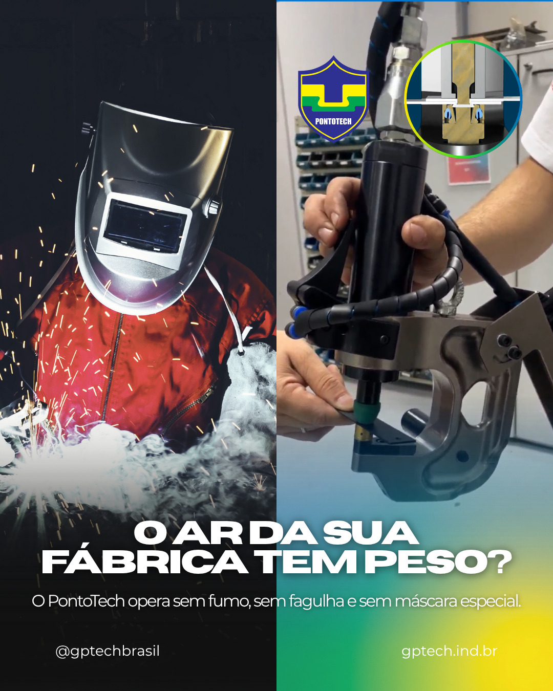 O ar de uma fábrica não é neutro. Ele carrega o que cada processo libera.
Cada hora de soldagem em chapa metálica gera fumo metálico. Partículas finíssimas que ficam suspensas, que exigem exaustão dedicada, máscara facial específica e exposição controlada por norma. NR-15 não foi escrita por acaso.
O PontoTech opera por conformação MECÂNICA a frio. Sem fagulha. Sem fumo. Sem máscara especial. Sem exaustão dedicada em muitas aplicações. O operador trabalha com óculos de proteção padrão e o galpão respira o ar do galpão.
Sua fábrica respira limpo?
Fale com um especialista agora mesmo! (Link na Bio)
#PontoTech #GPTECH #ConformaçãoMecânica #NR15#FumoMetálico