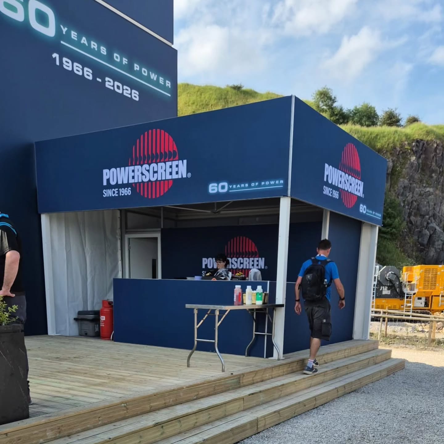 Built into Powerscreens stand at Hillhead Trade Show this week