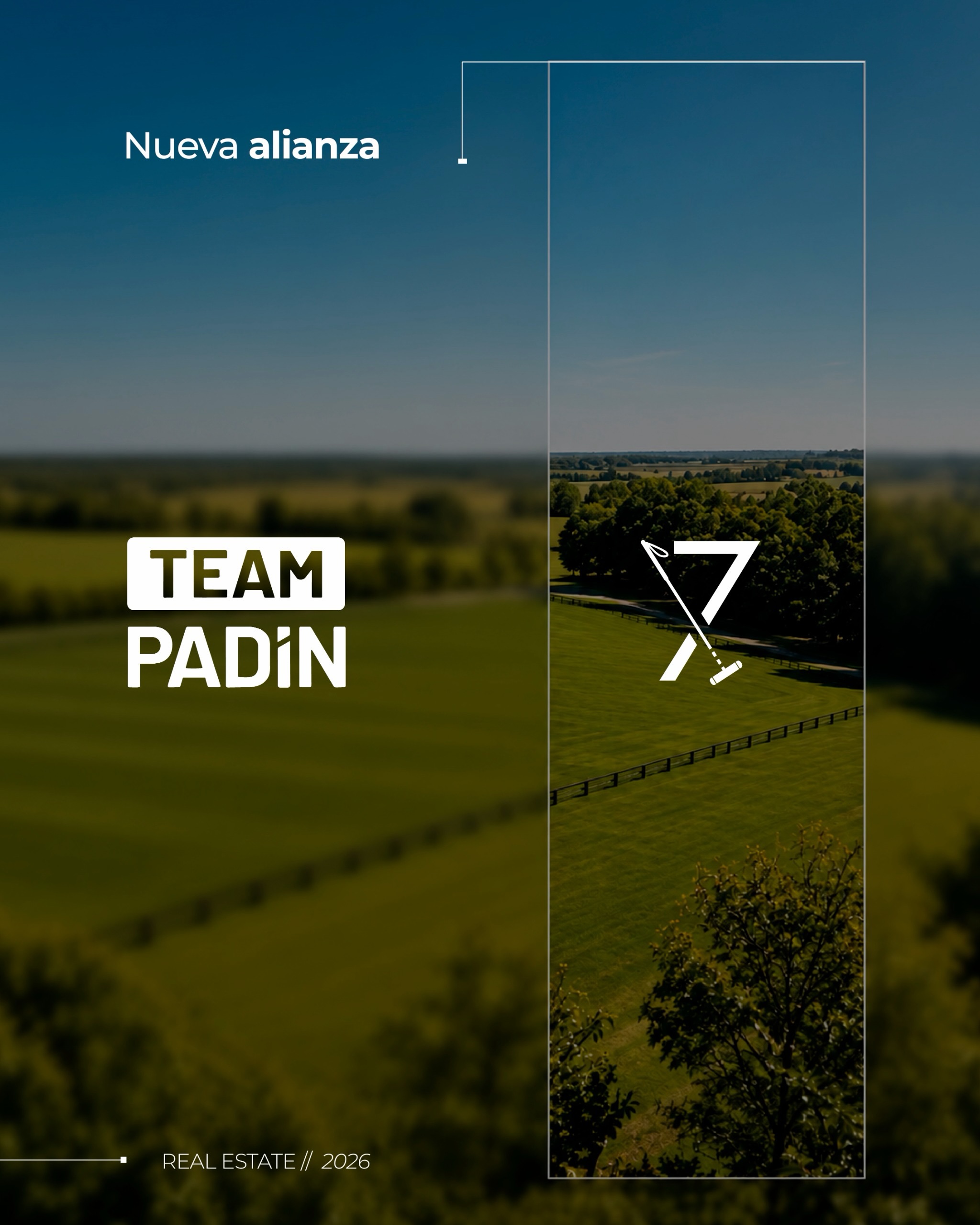 Minuto Siete y Team Padín unen su expertise para acercar oportunidades únicas en el mundo del campo y el polo
Propiedades seleccionadas, visión estratégica y una red construida alrededor de un estilo de vida que ambos conocen desde adentro
A partir de este lanzamiento, les presentamos una oportunidad imperdible: este campo en club de polo en General Rodríguez.
Campo. Polo. Real Estate.
Una alianza pensada para conectar personas con lugares extraordinarios