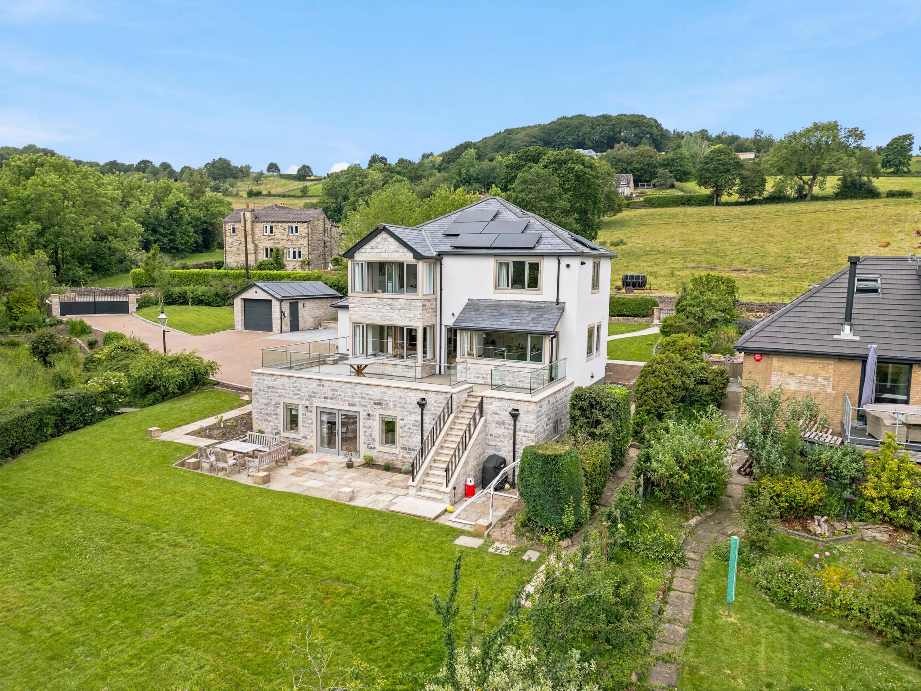 Another completed project using our stunning Combi Aluclad windows and doors. Our Combi range offers super slim profiles, extremely low U values and lovely details such as concealed trickle vents. A special window for a special home