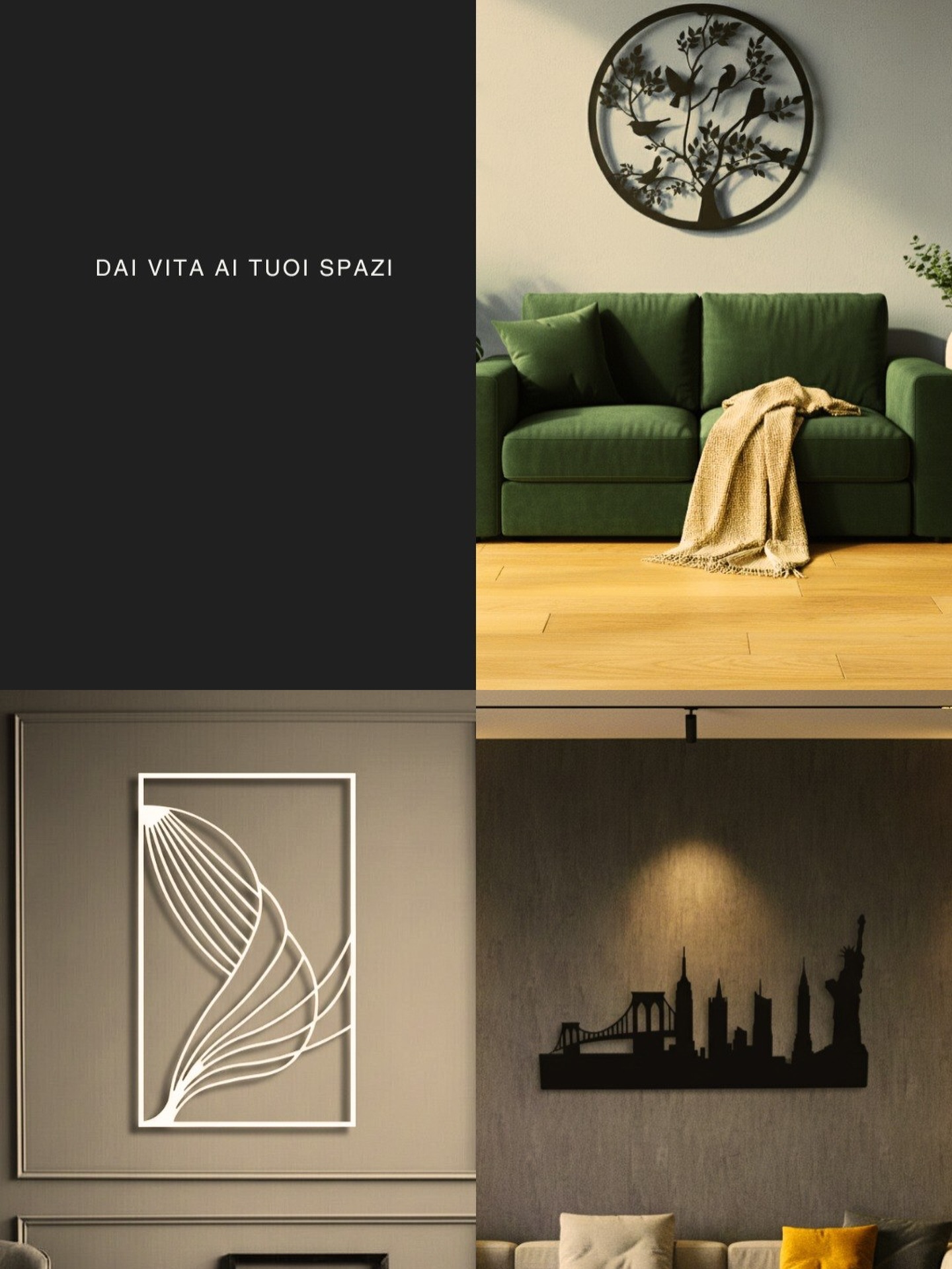 Dai vita ai tuoi spazi! 🌿✨
Hai visto queste bellissime decorazioni murali in ferro da bewall? Sono il modo perfetto per aggiungere un tocco di eleganza e personalità alla tua casa.
Cosa aspetti? Visita il sito web di bewall oggi stesso per vedere le nostre collezioni di murali in ferro. ☀️