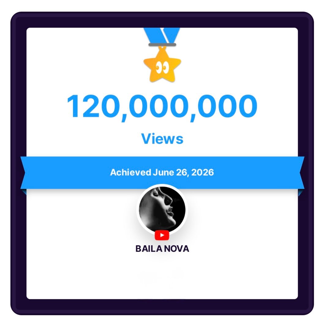Amazing! Thanks for helping us reach 120M on YouTube ❤️❤️❤️