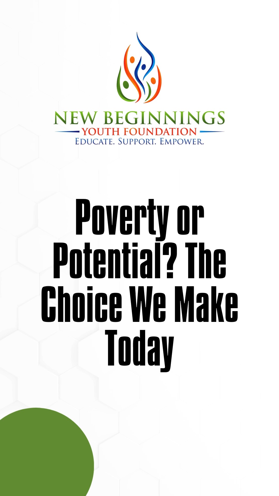Poverty is one of the greatest challenges of our time. But it doesn't have to define the future.
When young people have access to skills, mentorship, and opportunities, they don't just change their own lives, they create jobs, strengthen families, and build thriving communities.
Youth empowerment is more than a program. It's a long-term investment in a better future.
#YouthEmpowerment #Entrepreneurship #EndPoverty #NBYF #SkillsForLife #EconomicEmpowerment #JobCreation #SocialImpact #AfricaRising #CommunityDevelopment