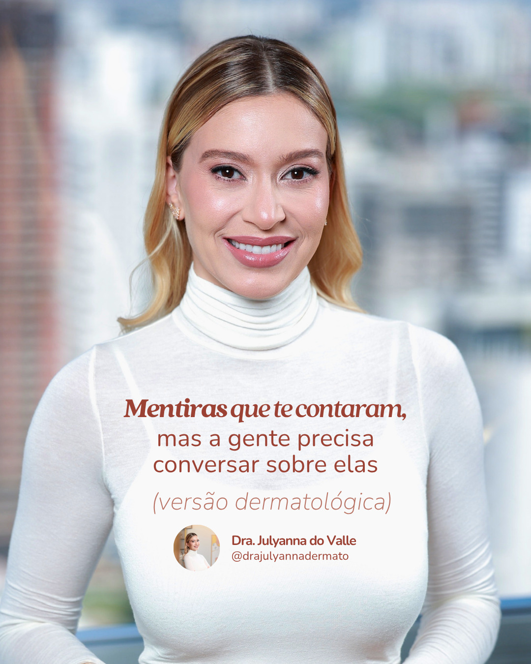 No consultório eu vejo o quanto essas ideias ainda geram dúvidas e até atrapalham os cuidados.
Por isso, reuni nesse post alguns dos equívocos mais comuns que escuto no dia a dia e o que realmente faz sentido quando a gente troca achismo por informação de verdade.
Me conta: qual dessas você já ouviu por aí? 👀
➖
Dra. Julyanna do Valle
Médica Dermatologista
CRM GO 16116 | RQE 10437
📱 (62) 99233-5473
📍 Órion Complex, sala C3407