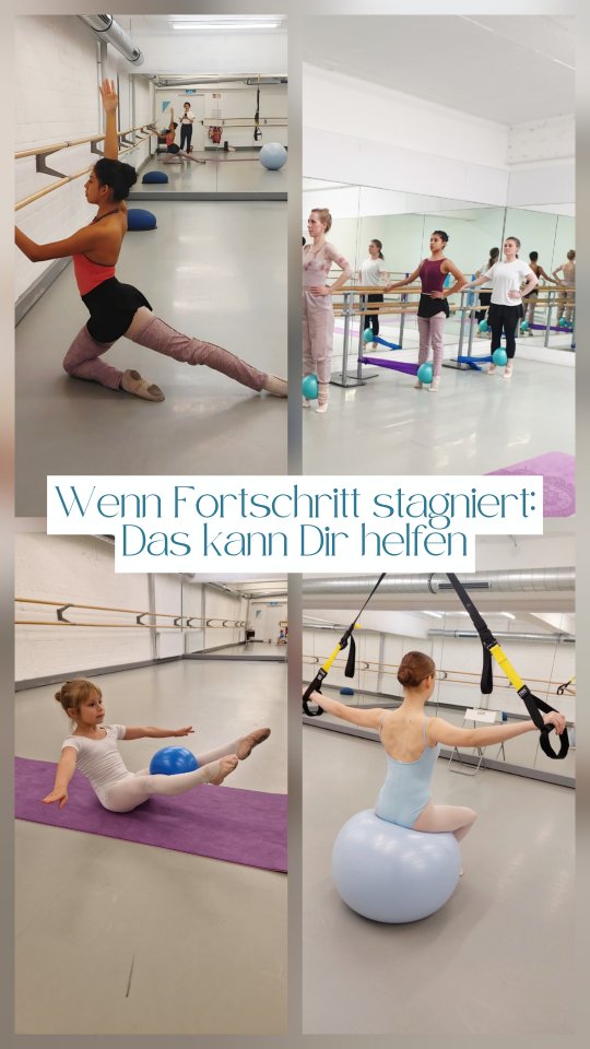 Manchmal kommt im Ballett der Moment, an dem man das Gefühl hat, zu stagnieren.
Der Bewegungsradius bleibt gleich, bestimmte Übungen fühlen sich immer ähnlich an und auch das Körpergefühl scheint sich nicht so viel zu verändern. Aber genau dort beginnt oft eine ganz neue Entwicklungsphase. ✨
Floor Barre und Conditioning-Stunden können dabei uuunglaublich helfen, weil sie gezielt die Muskulatur trainieren, die wir im Ballett wirklich brauchen: in den Beinen, der Gesäßmuskulatur, aber vor allem auch im Oberkörper und in der tiefen Stabilität. (Diejenigen, die Conditioning und Floor Barre bereits auspropiert haben, kennen das auf jeden Fall :-D)
Durch dieses bewusste Training entwickelt sich nicht nur mehr Kraft, sondern auch ein völlig neues Körperbewusstsein. Auf einmal spürt man Muskelgruppen, die man vorher kaum wahrgenommen hat, und Bewegungen bekommen eine neue Kontrolle, Leichtigkeit und Stabilität.
Oft steckt noch sooo viel Wachstumspotenzial im eigenen Körper, das durch ergänzendes Training aktiviert werden kann. Genau deshalb sind Floor Barre und Conditioning eine so wunderbare und wertvolle Unterstützung für jede/n TänzerIn🩰✨